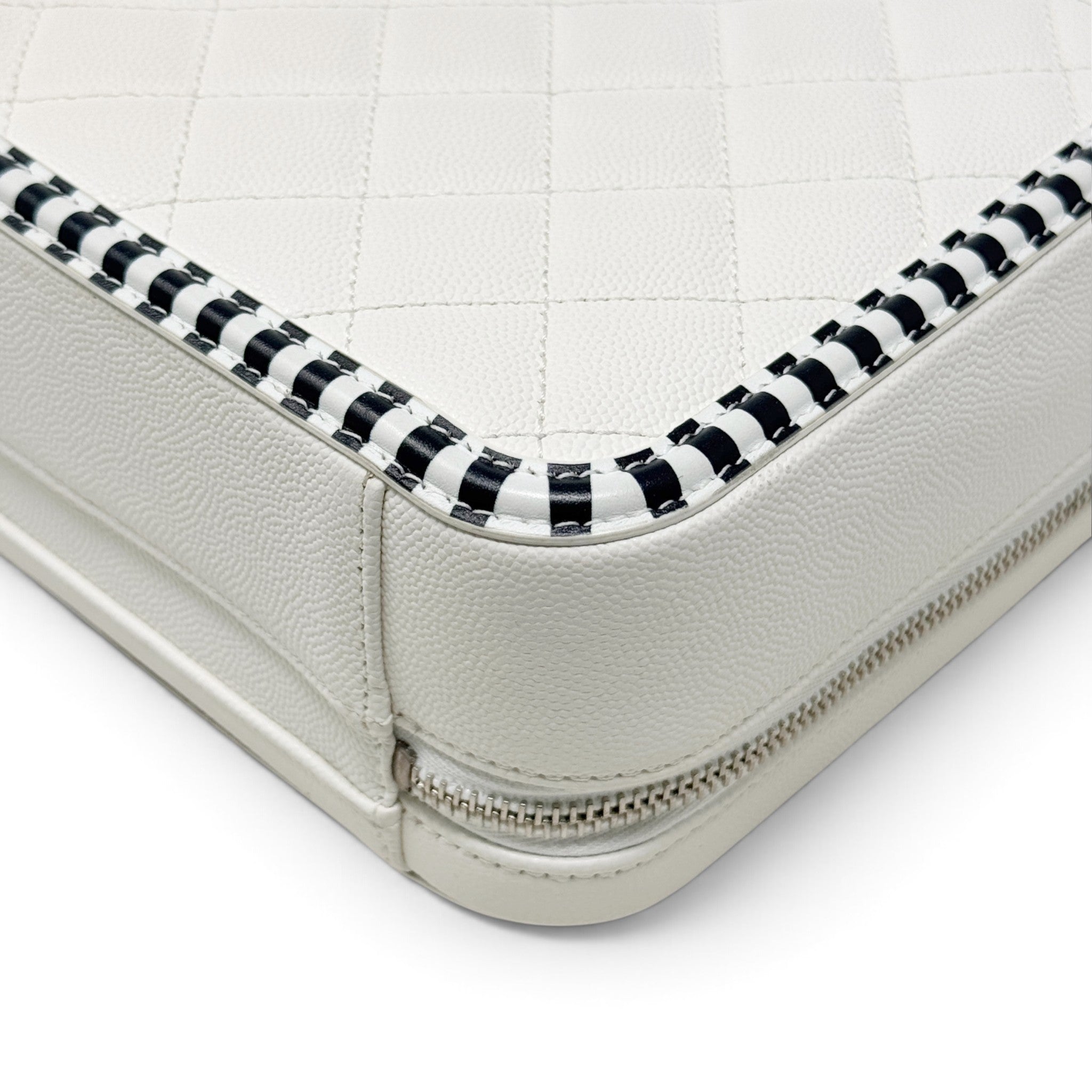 Chanel White Medium Filigree Vanity