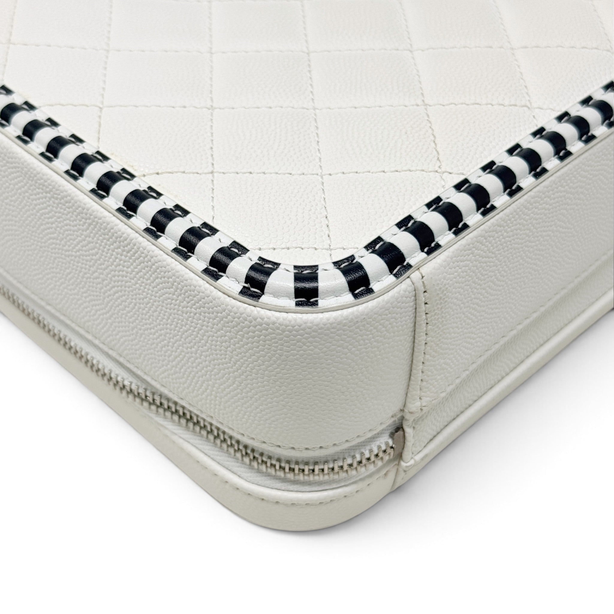 Chanel White Medium Filigree Vanity