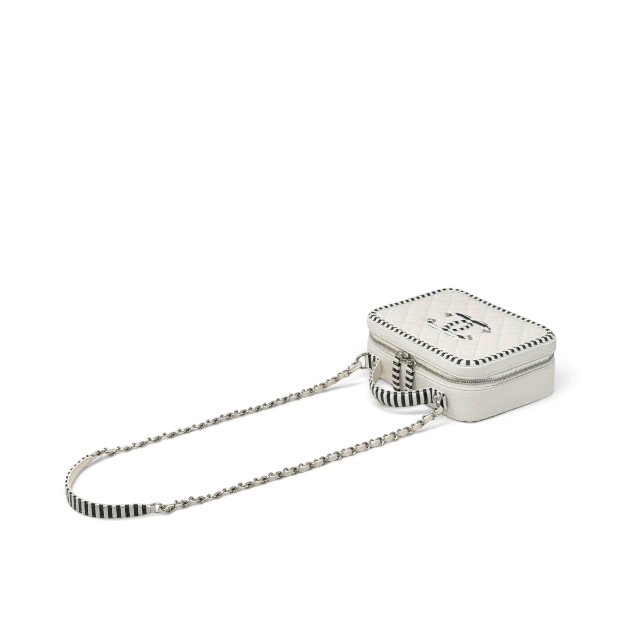 Chanel White Medium Filigree Vanity