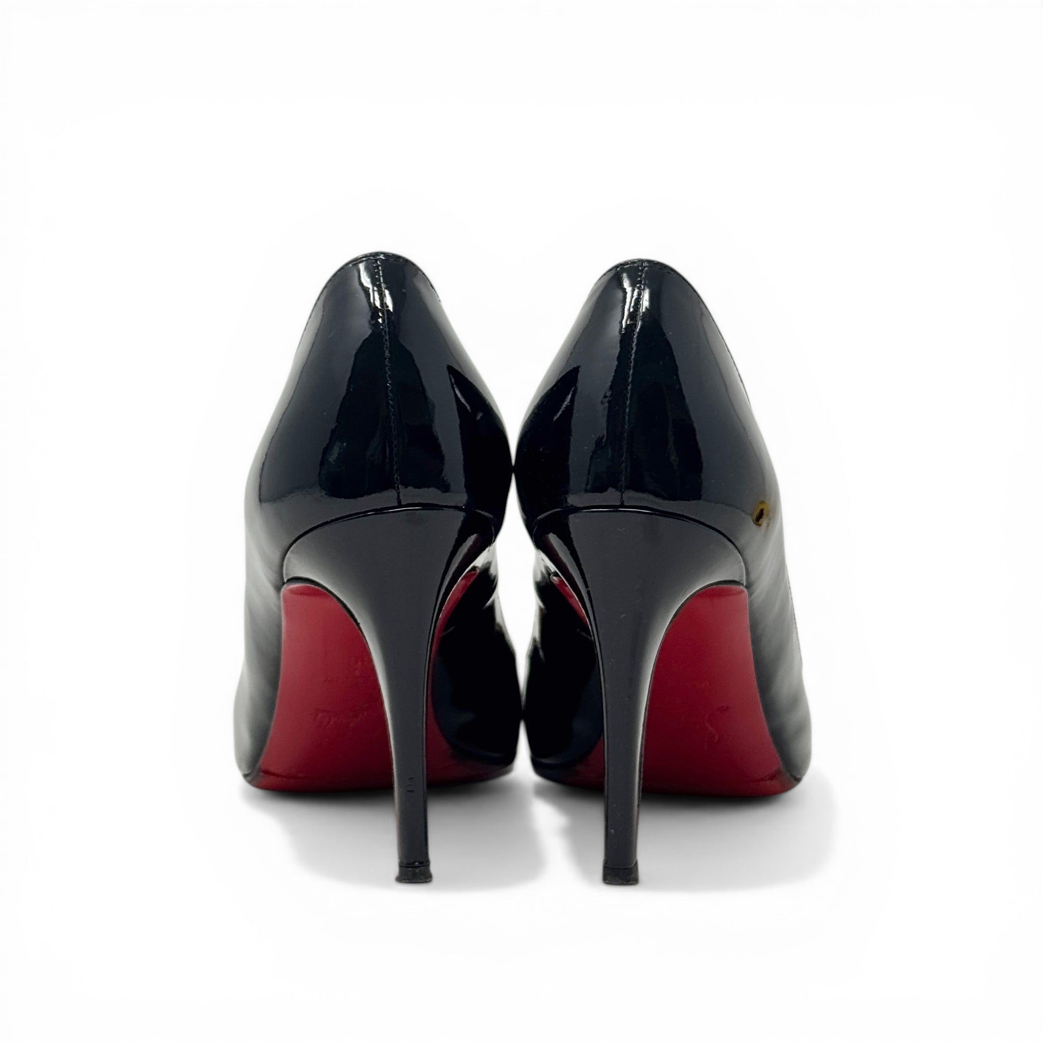 Louboutin Black Patent Simple Pumps 39