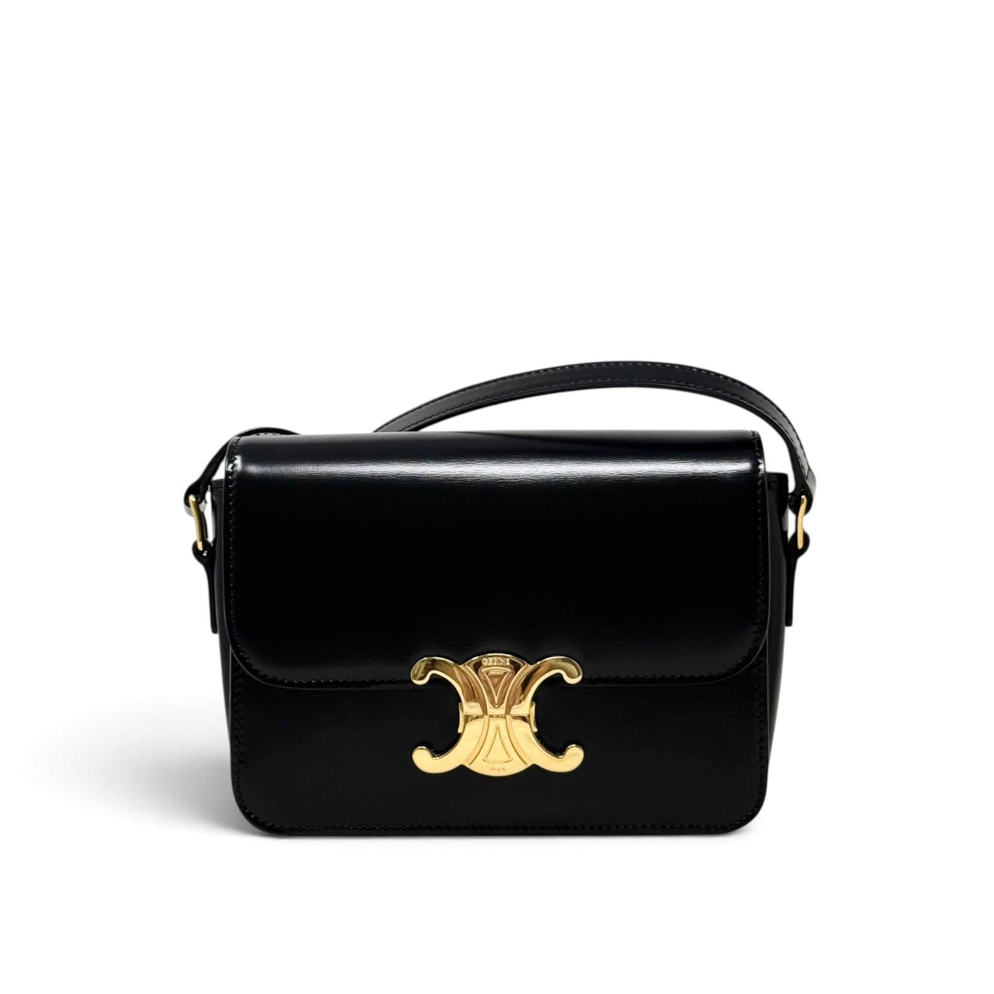 Celine Black Teen Triomphe Bag
