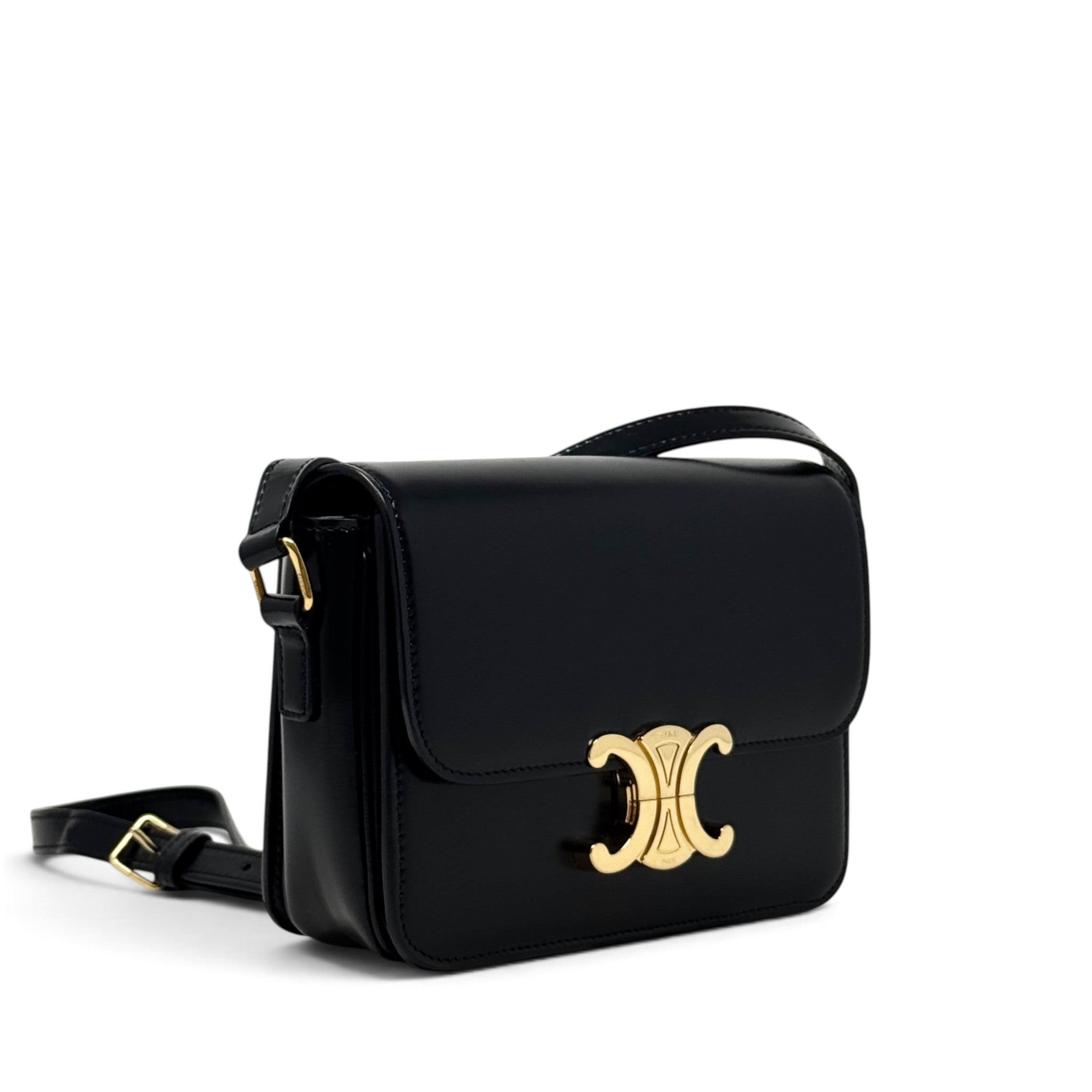 Celine Black Teen Triomphe Bag