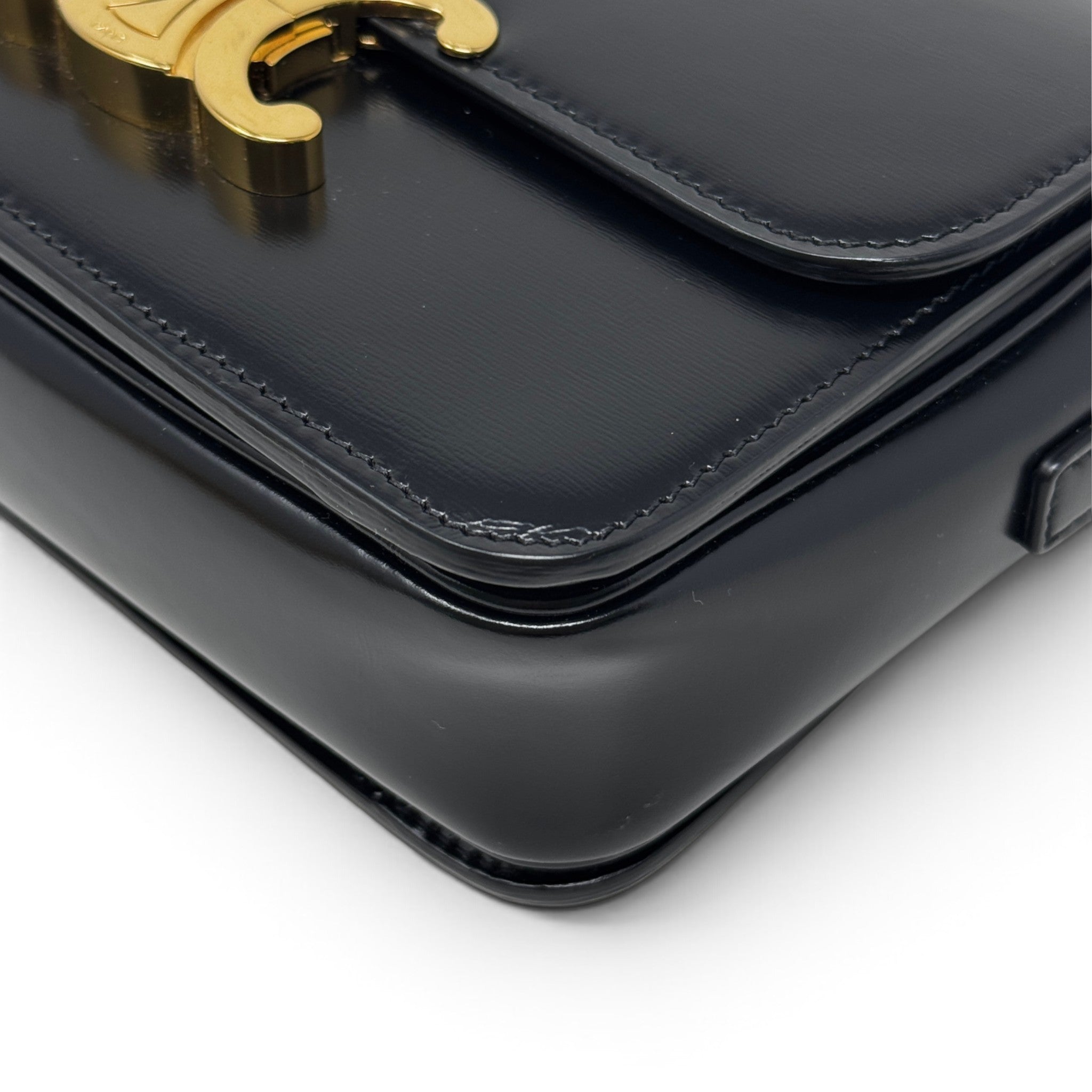 Celine Black Teen Triomphe Bag