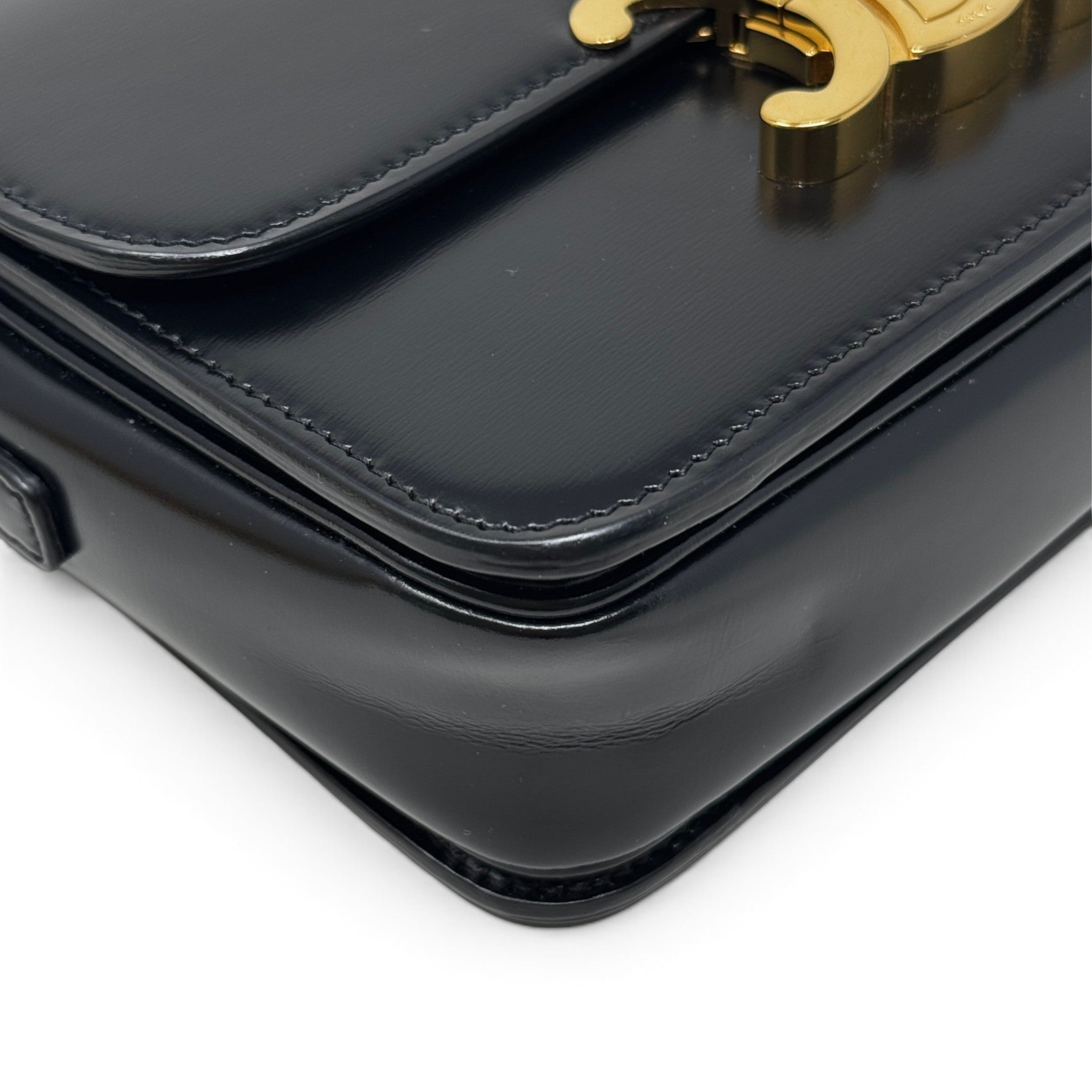 Celine Black Teen Triomphe Bag