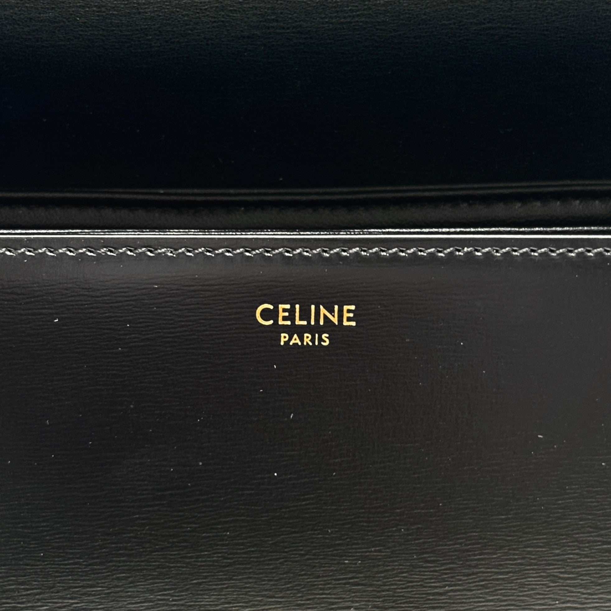 Celine Black Teen Triomphe Bag