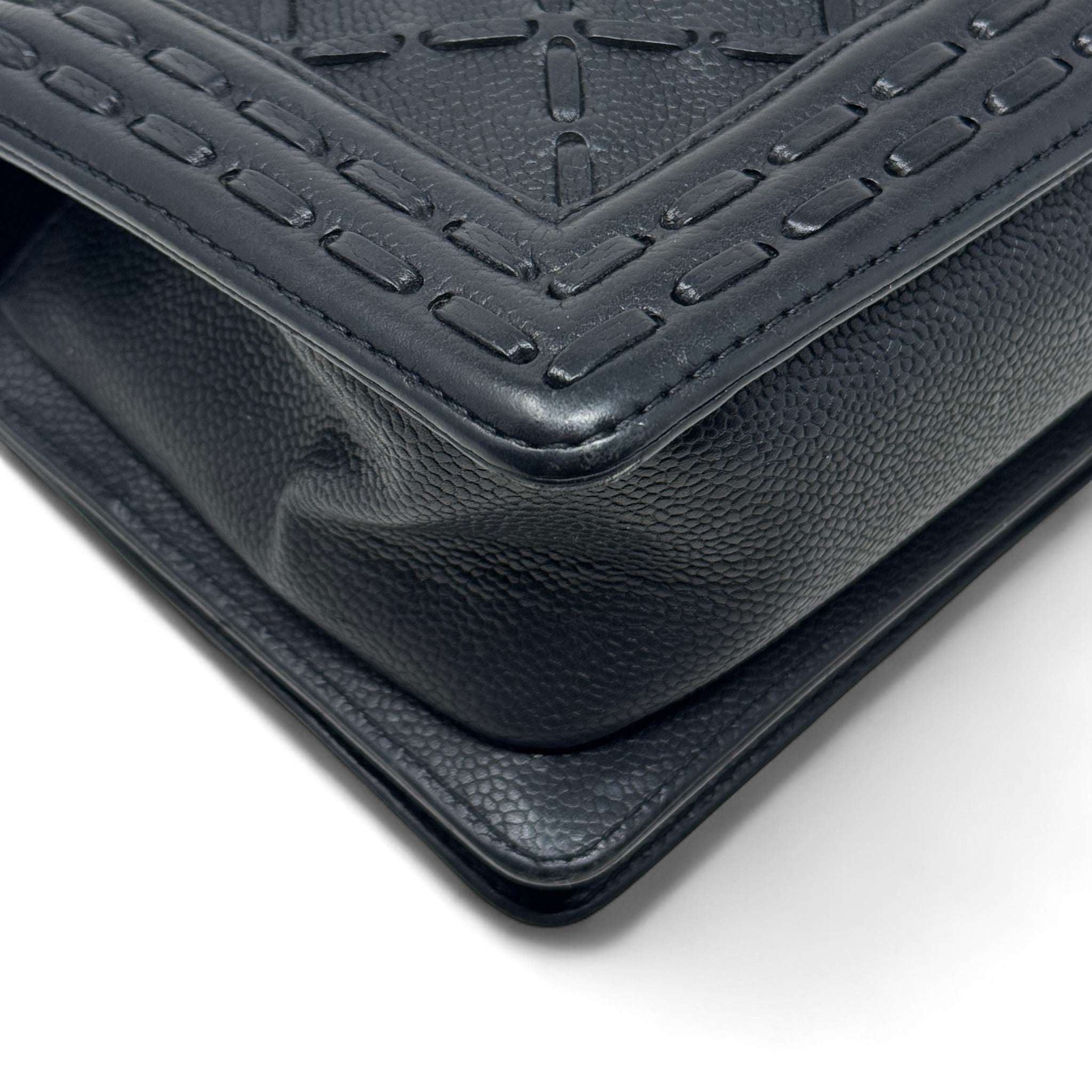 Chanel Black Medium Whipstitch Boy Bag