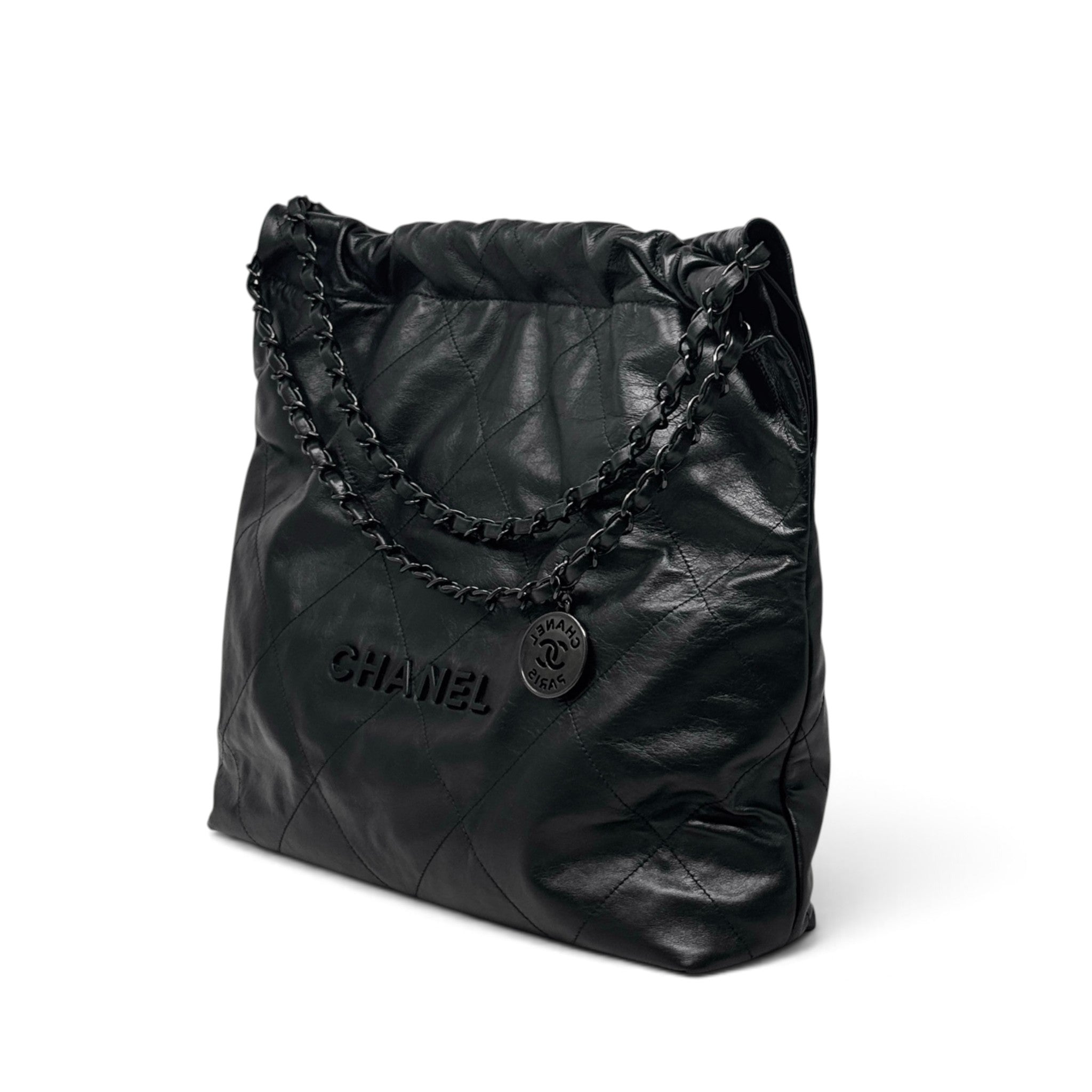 Chanel So Black Medium 22 Hobo