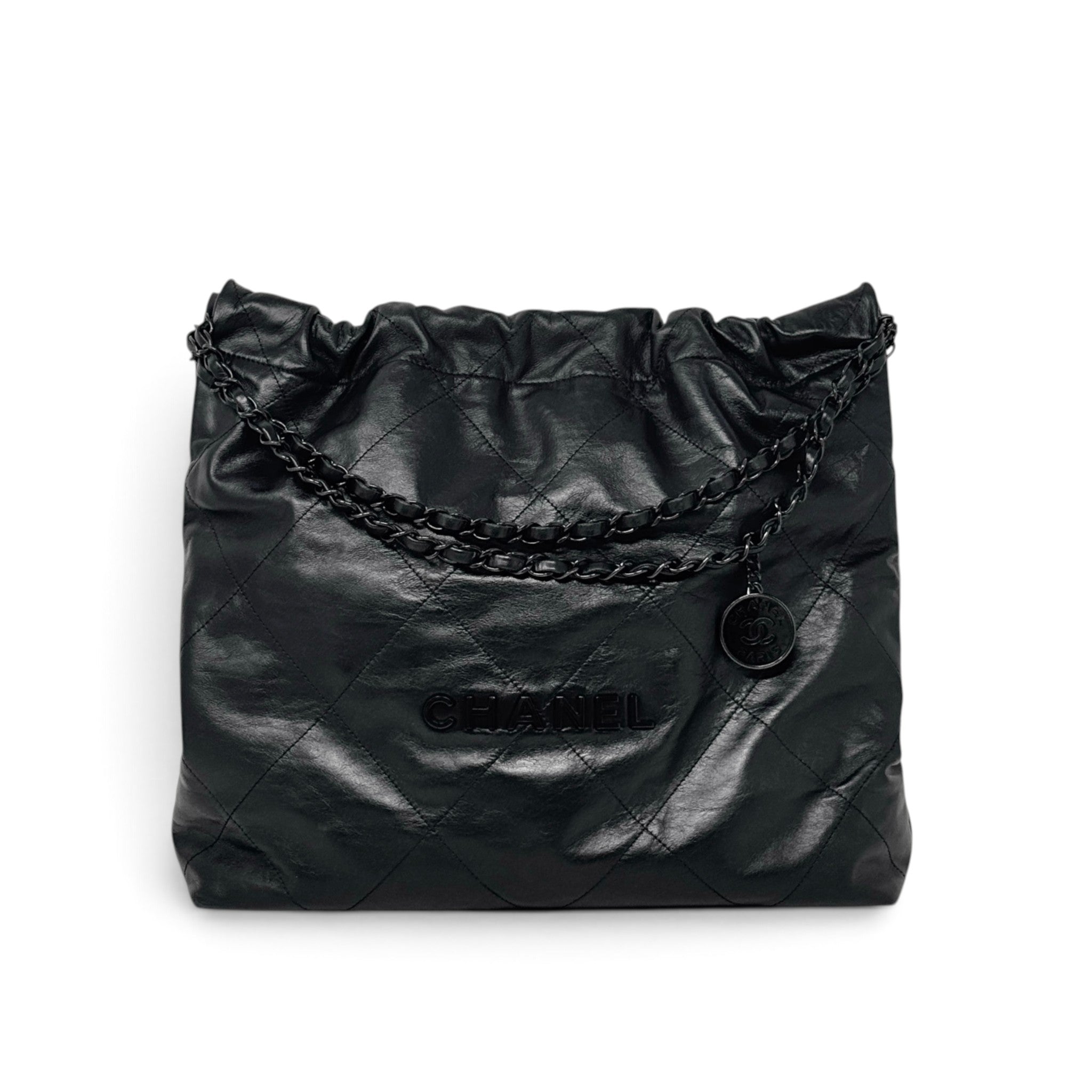 Chanel So Black Medium 22 Hobo