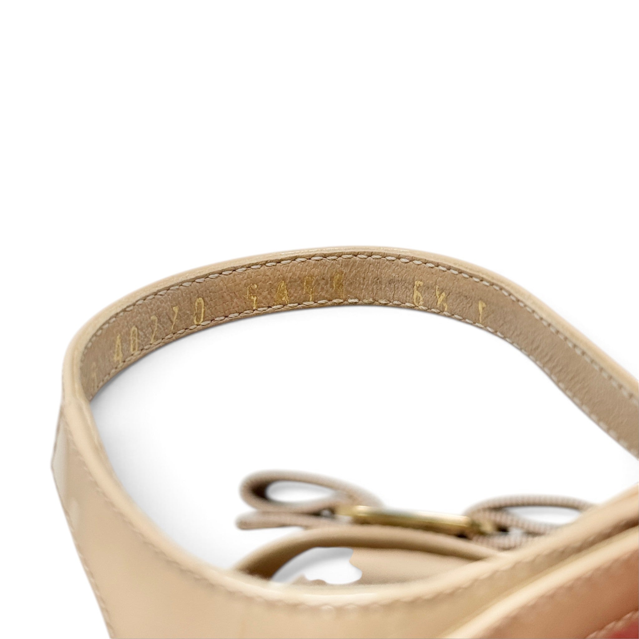 Ferragamo Beige Gavina Block Heel Sandals 37