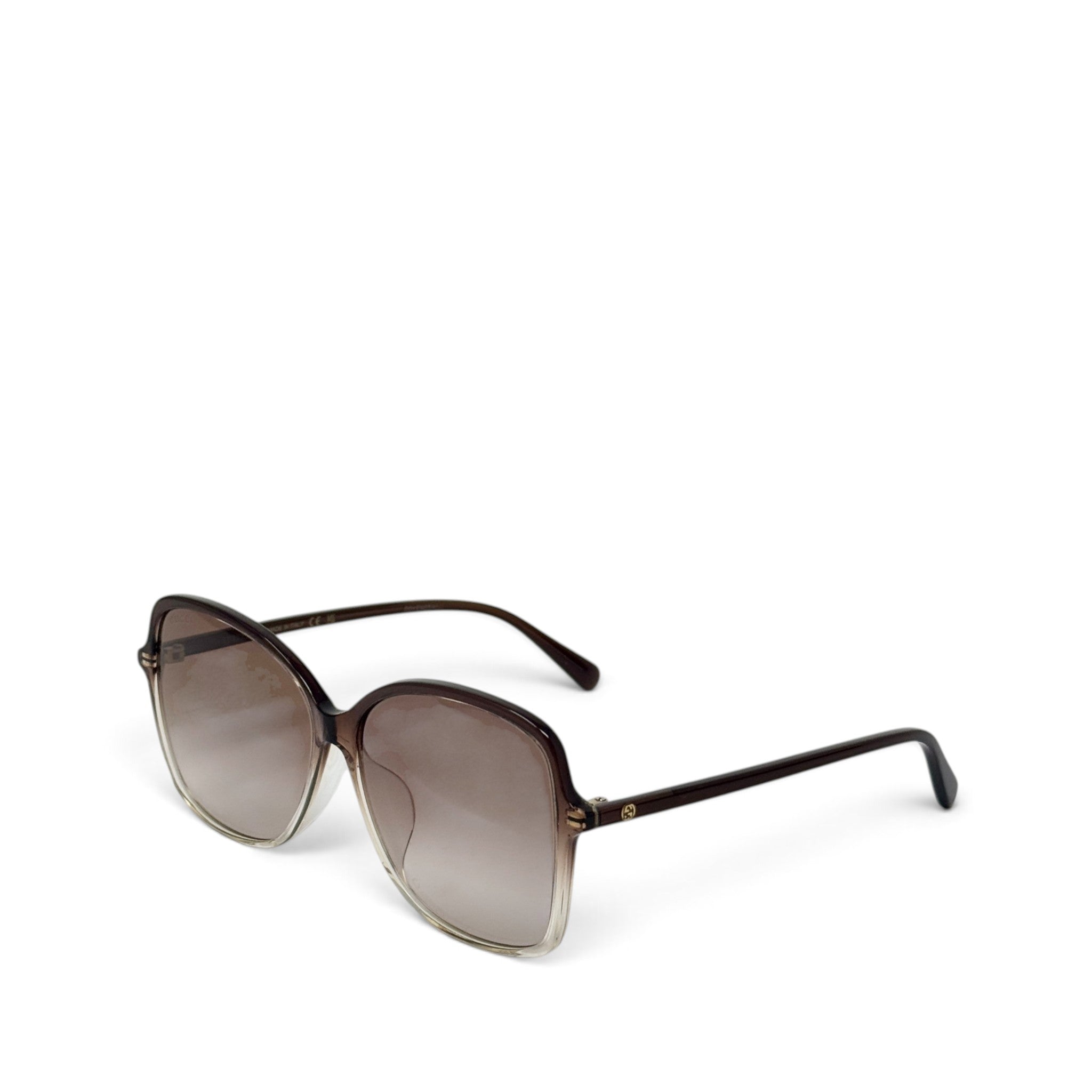 Gucci Brown Oversized Square Sunglasses