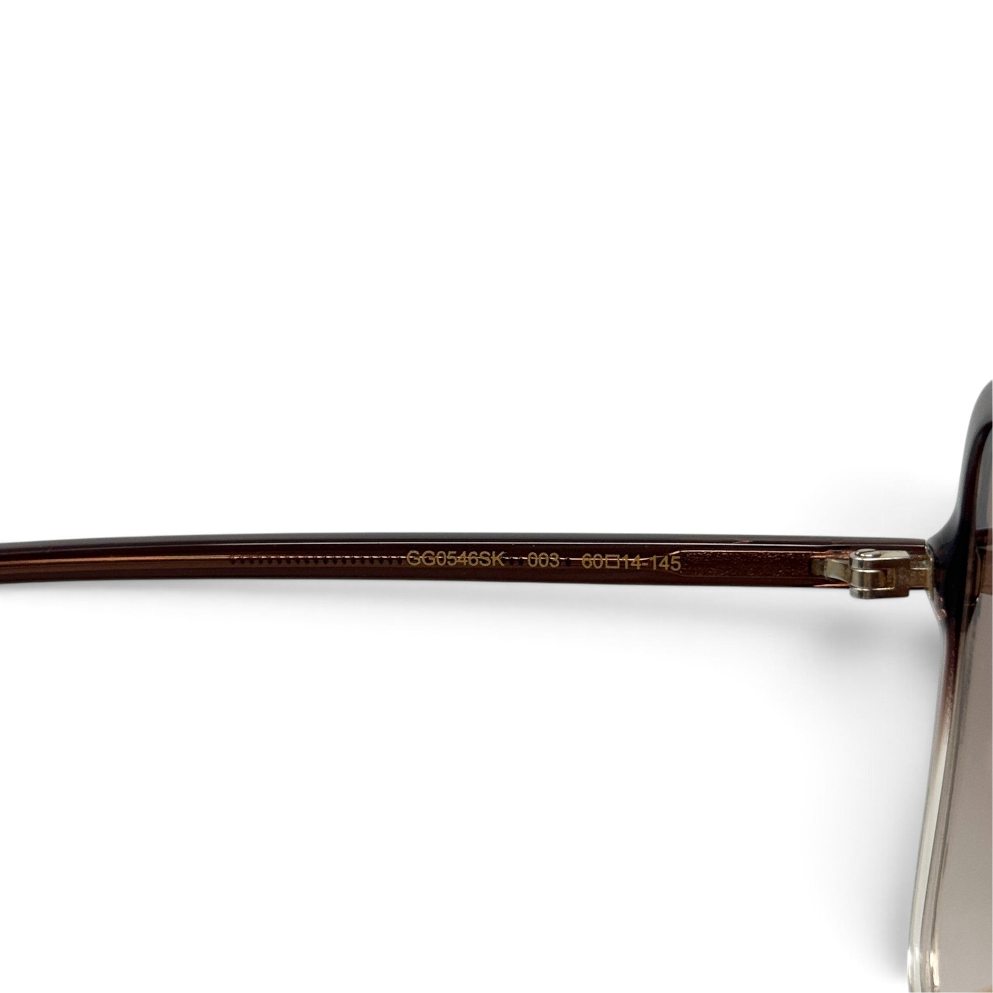 Gucci Brown Oversized Square Sunglasses