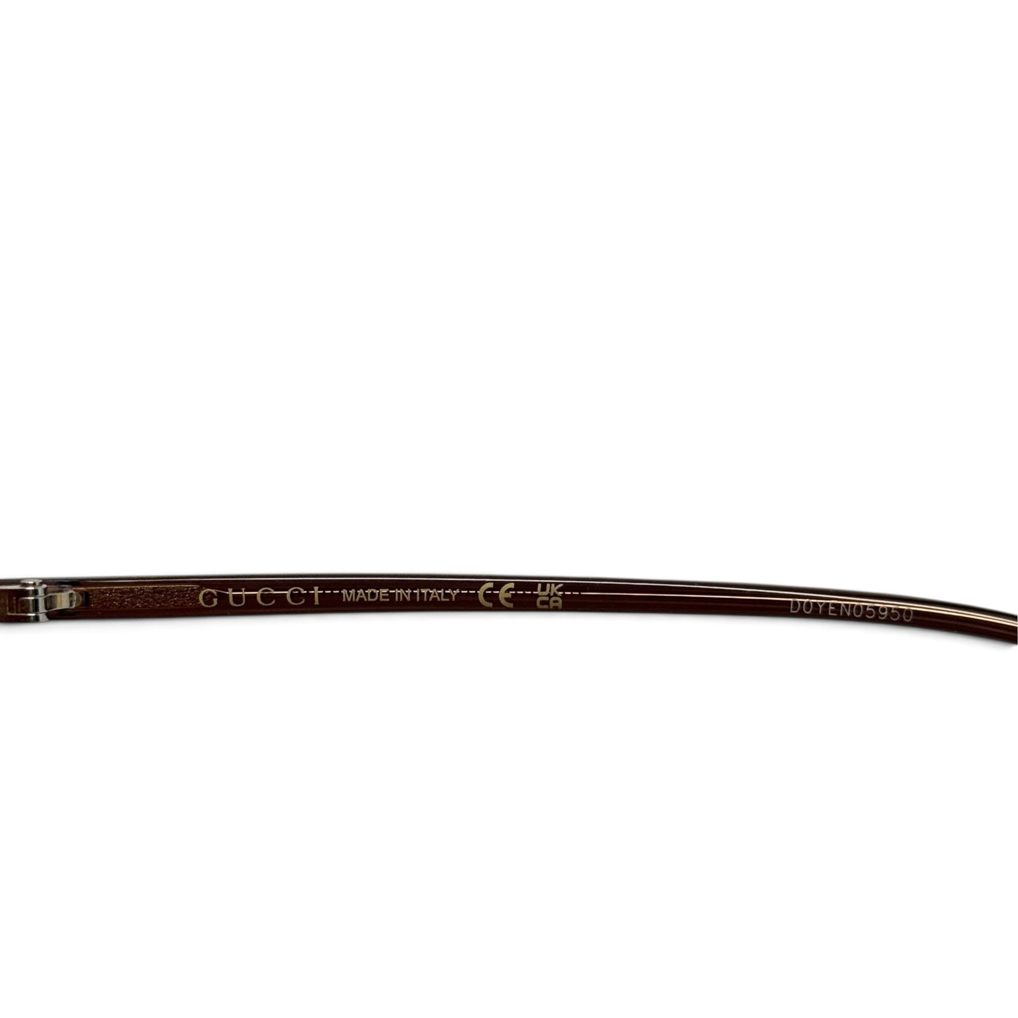 Gucci Brown Oversized Square Sunglasses
