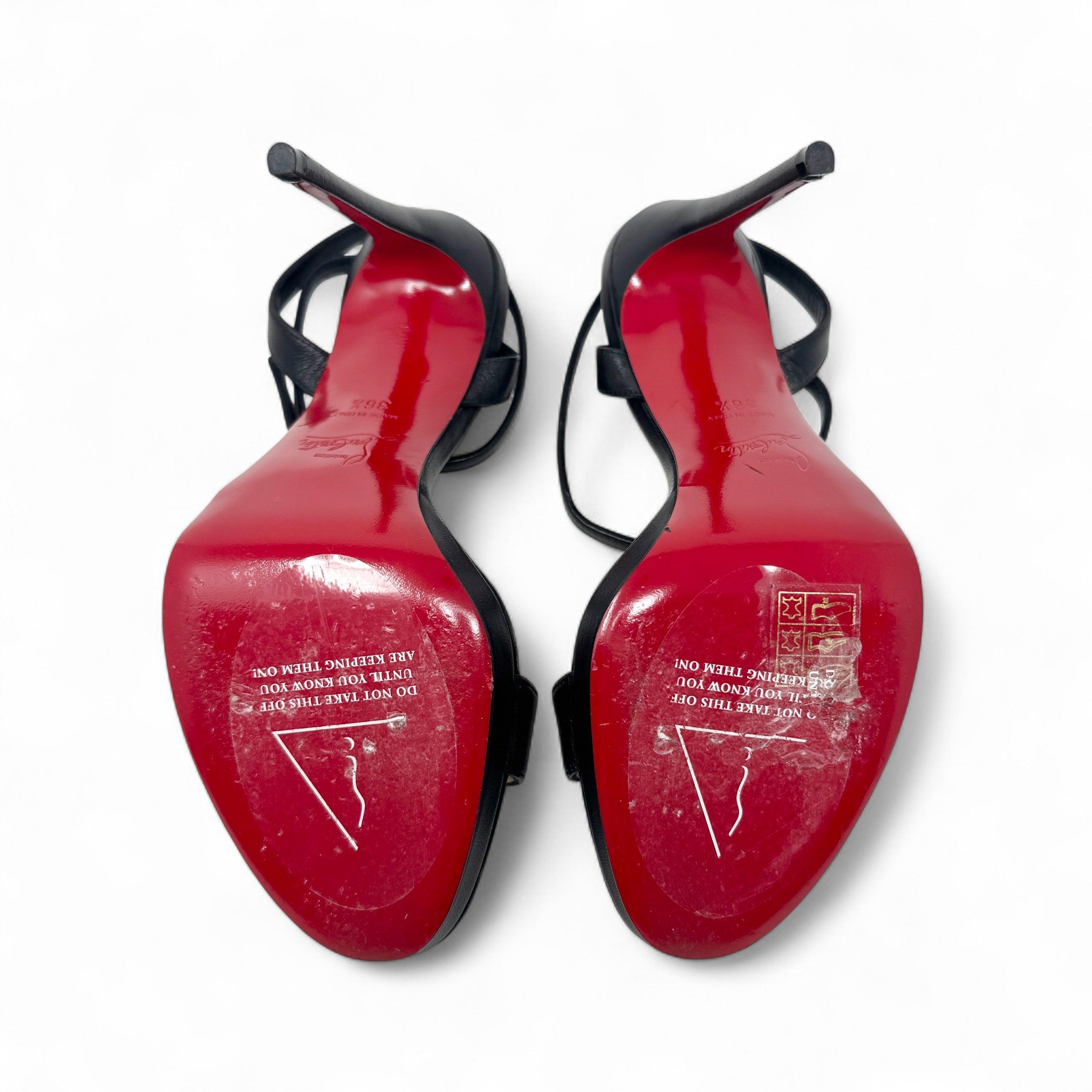 Christian Louboutin Black Loubugirl Heels 36.5