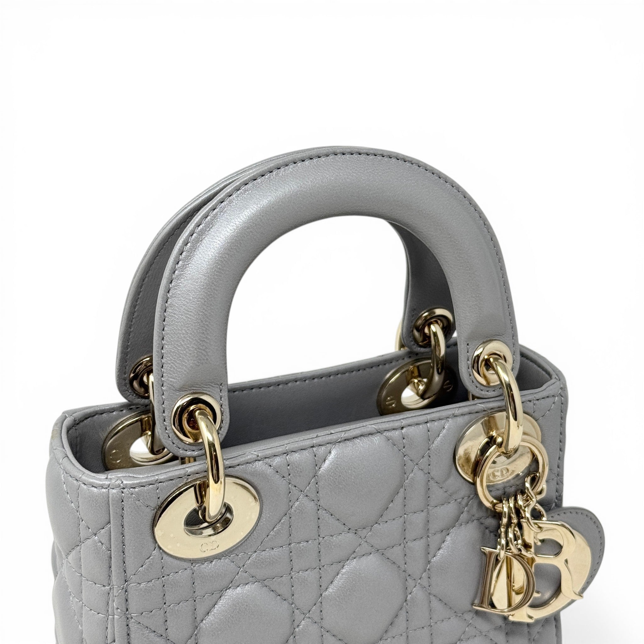 Dior Grey Mini Lady Dior