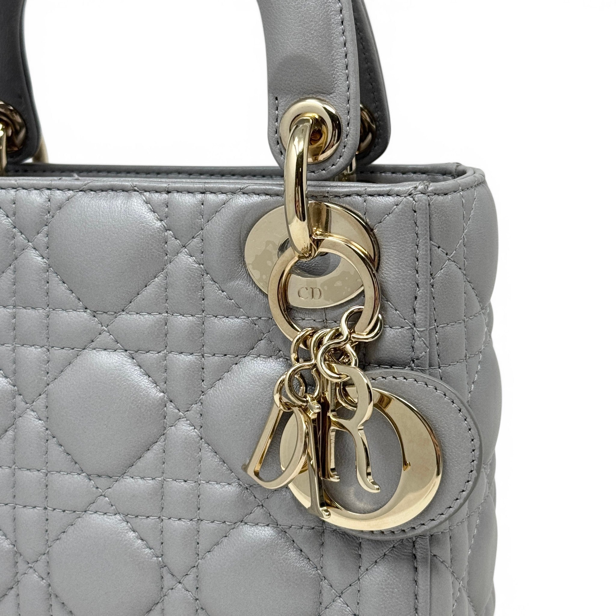 Dior Grey Mini Lady Dior