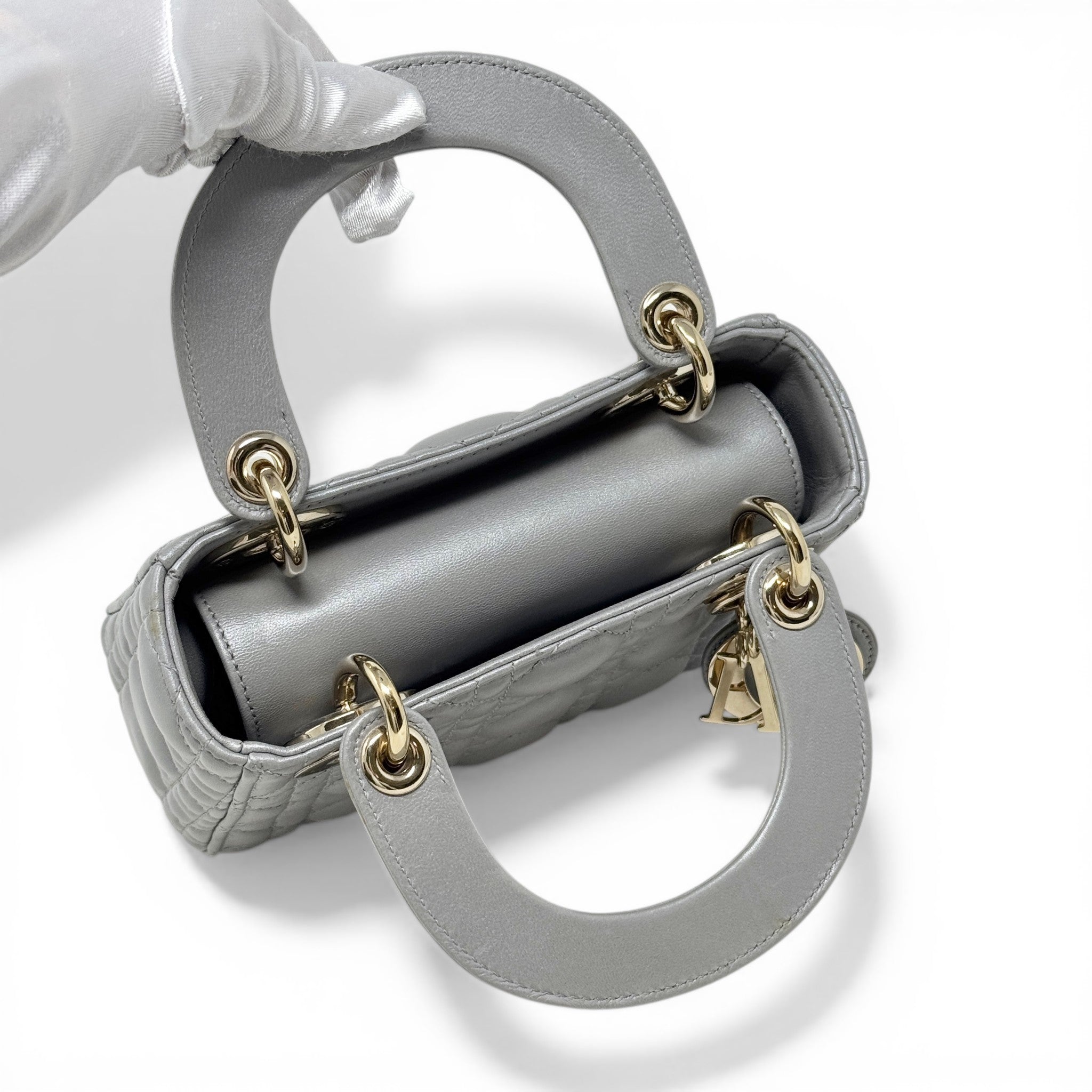 Dior Grey Mini Lady Dior