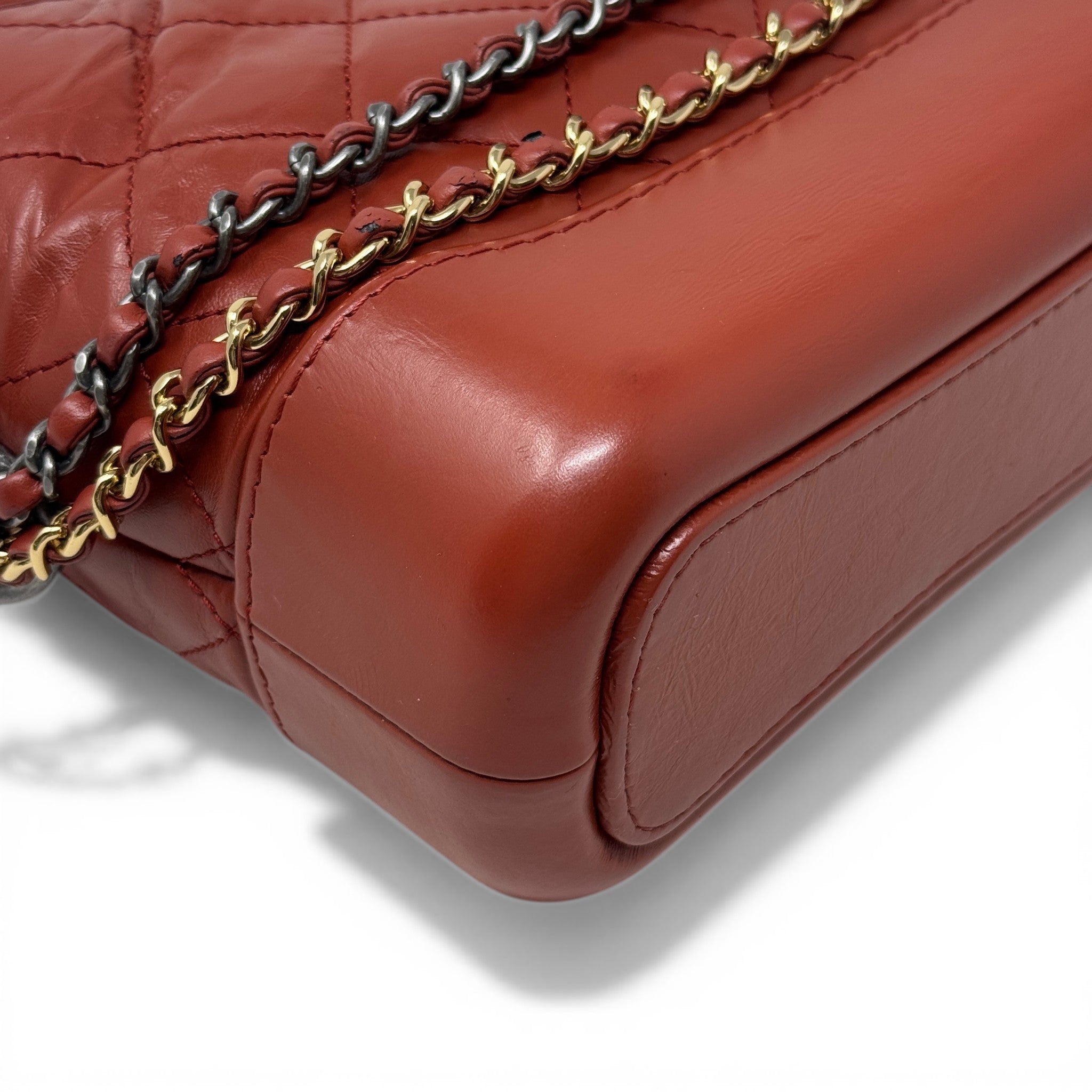 Chanel Red Small Gabrielle Hobo