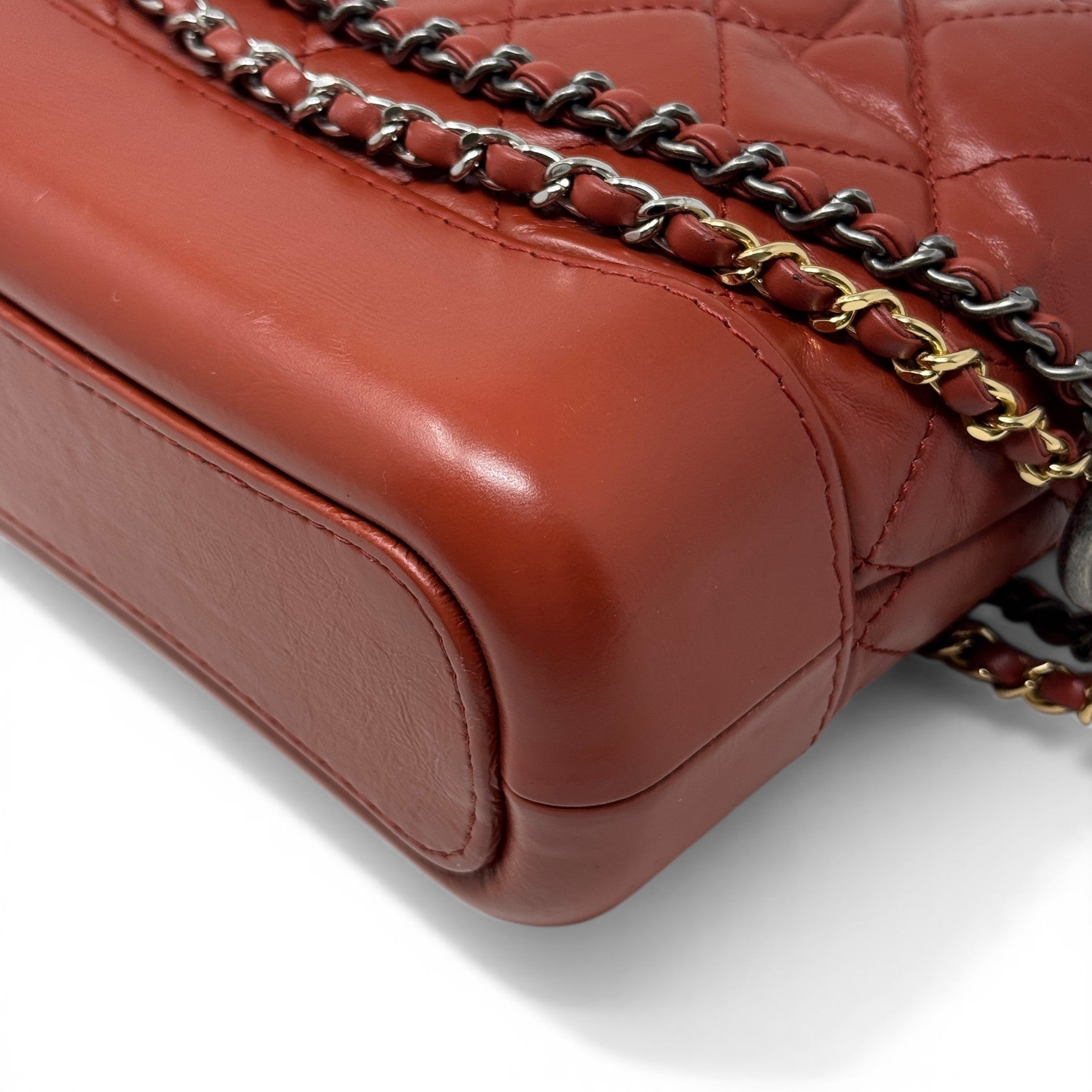 Chanel Red Small Gabrielle Hobo