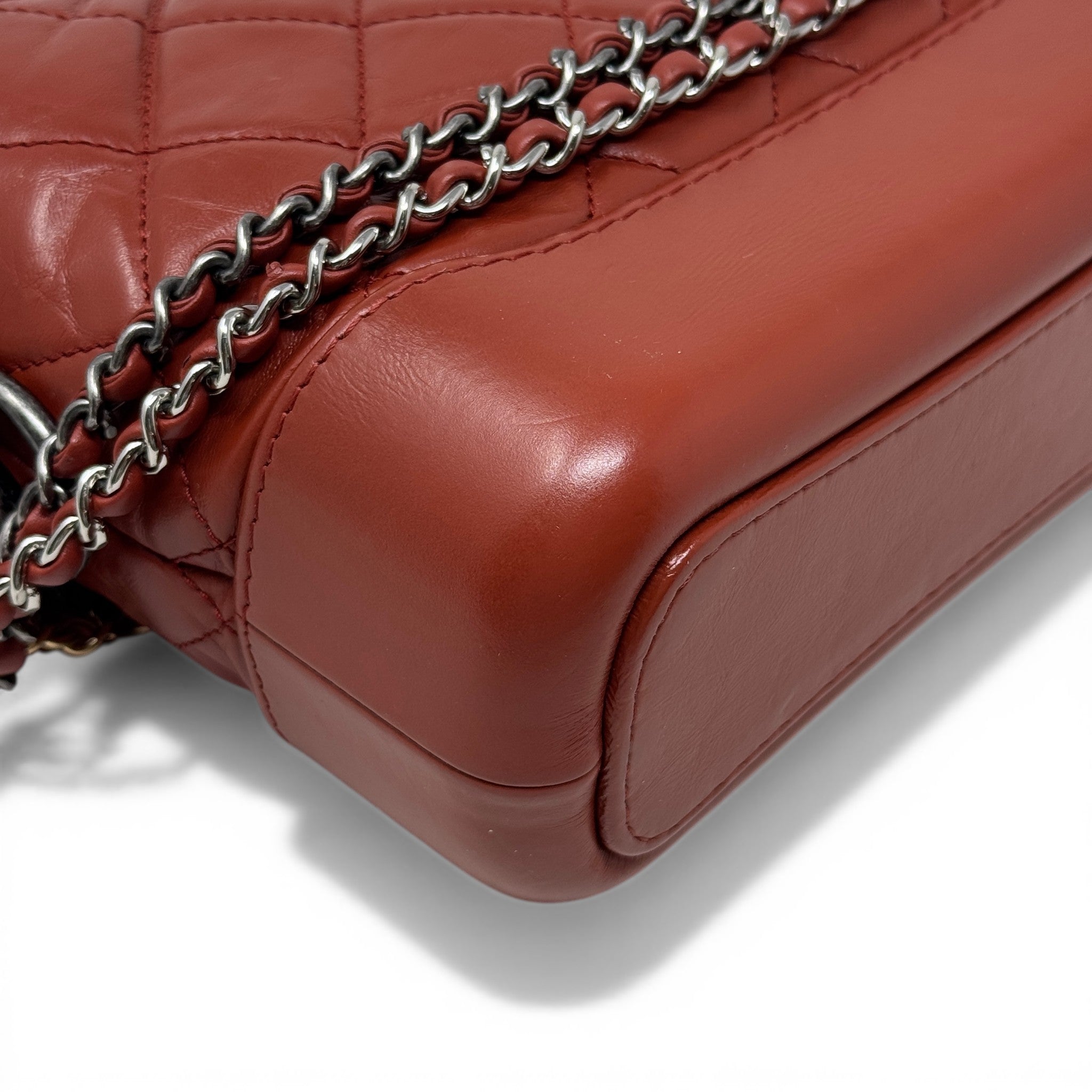 Chanel Red Small Gabrielle Hobo