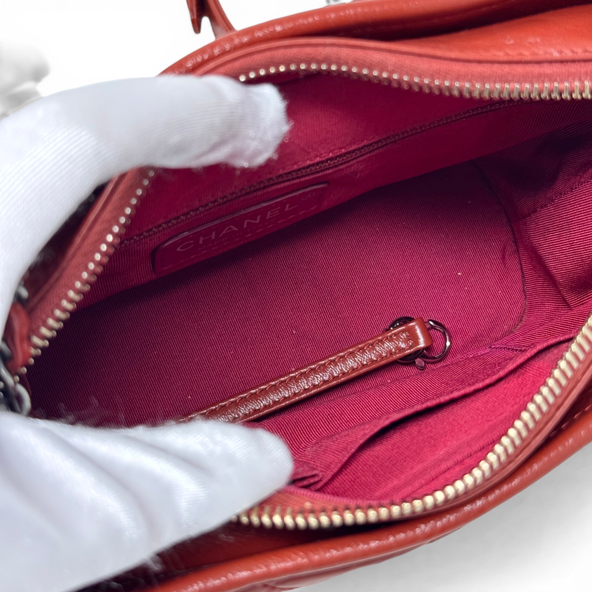 Chanel Red Small Gabrielle Hobo