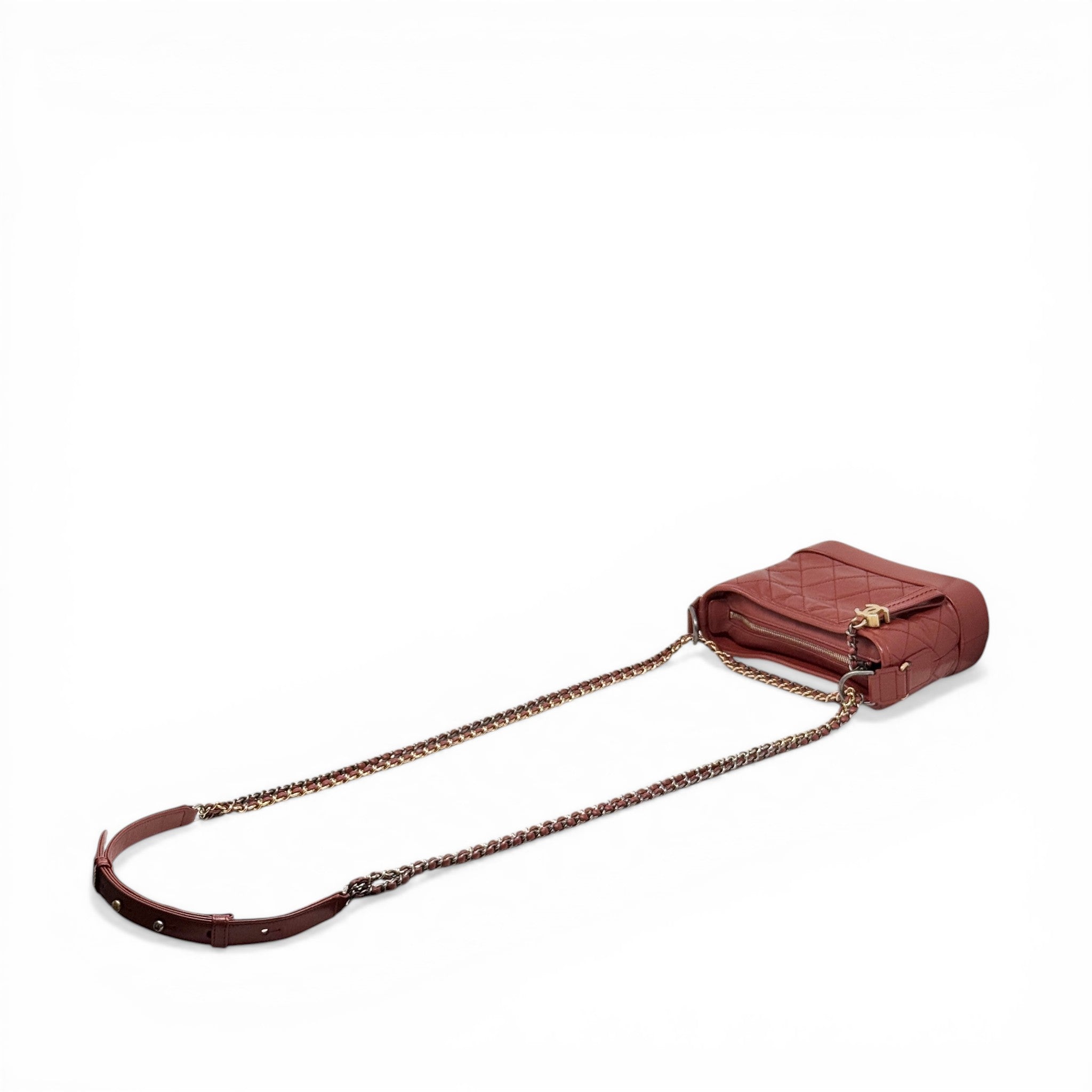 Chanel Red Small Gabrielle Hobo