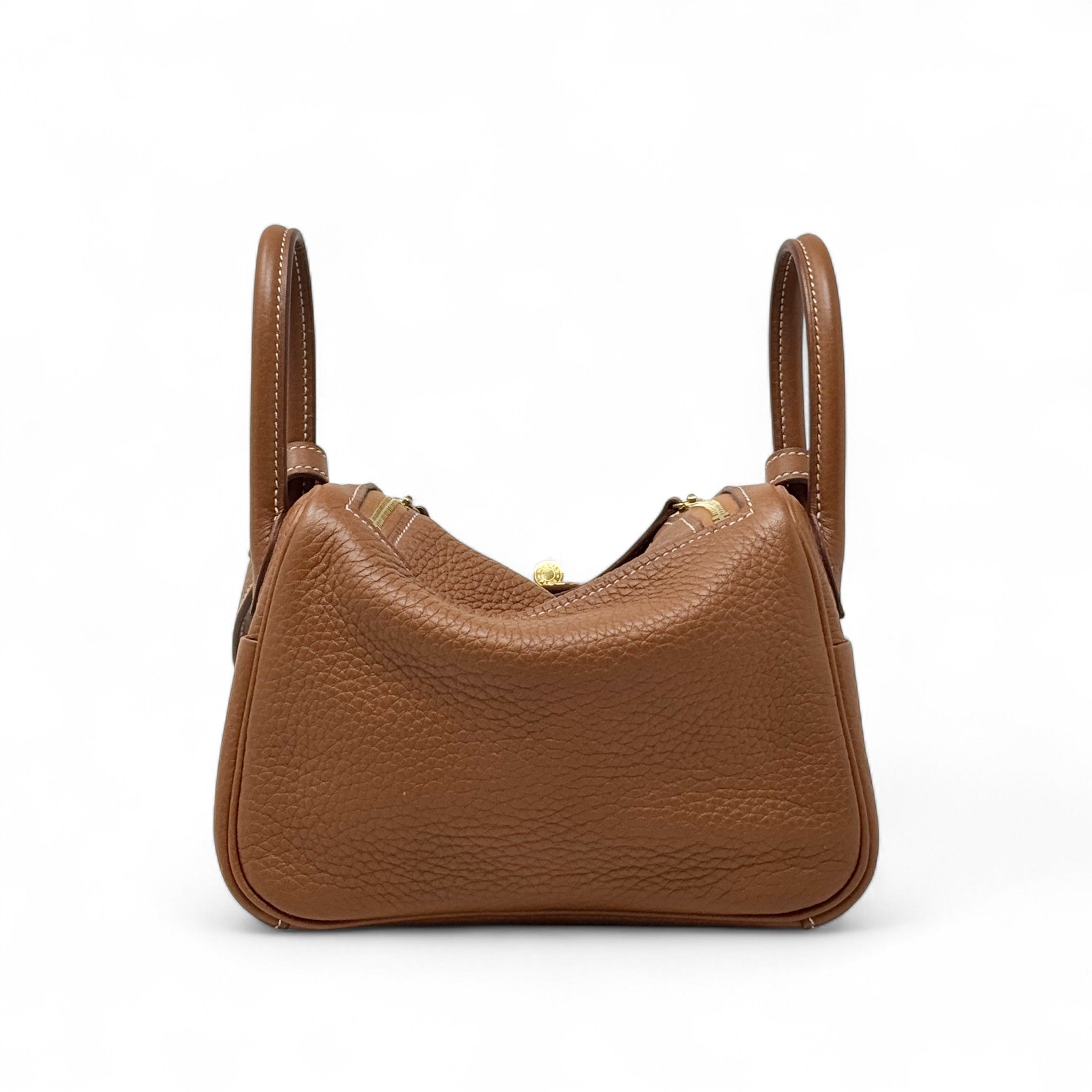 Hermes Gold Clemence Mini Lindy