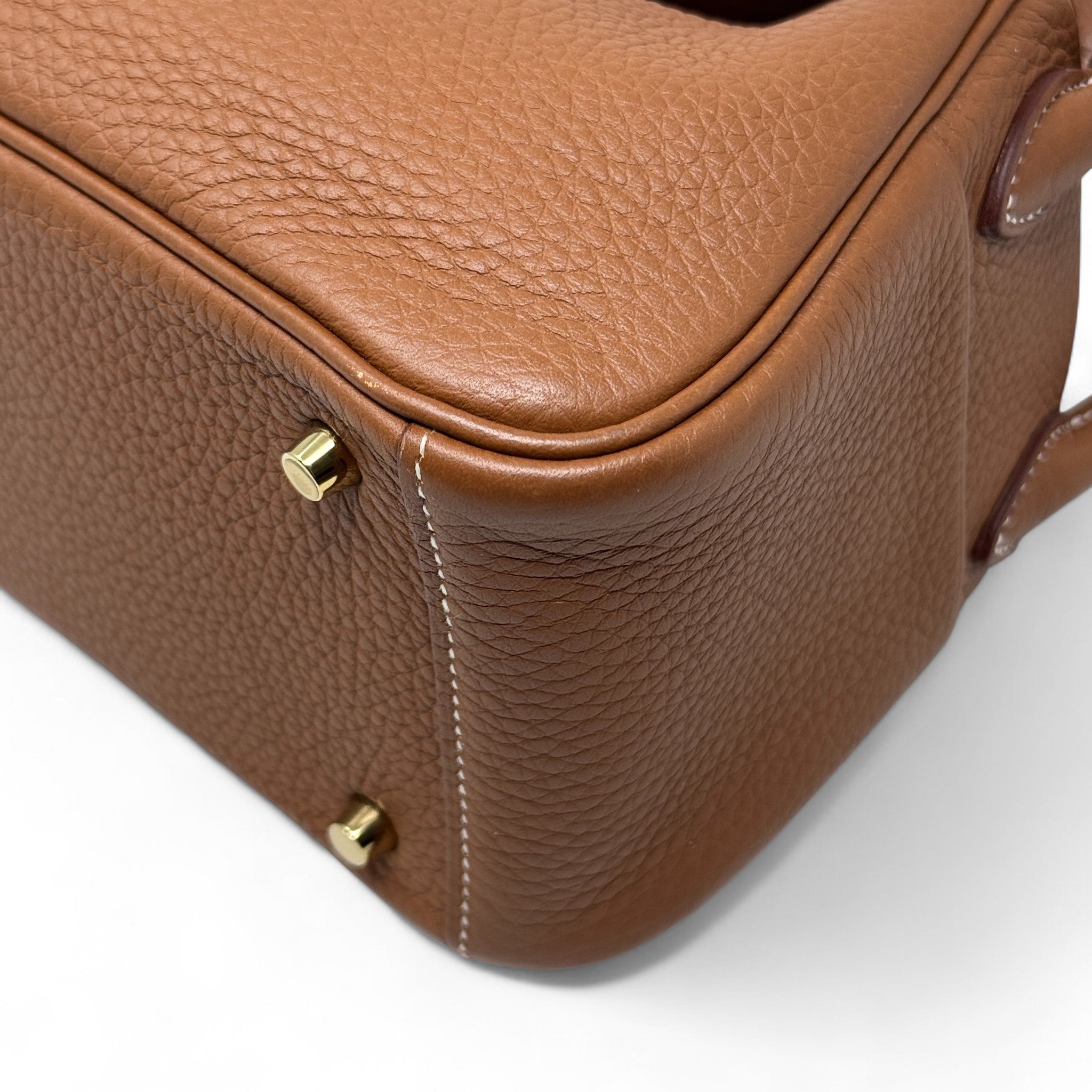 Hermes Gold Clemence Mini Lindy