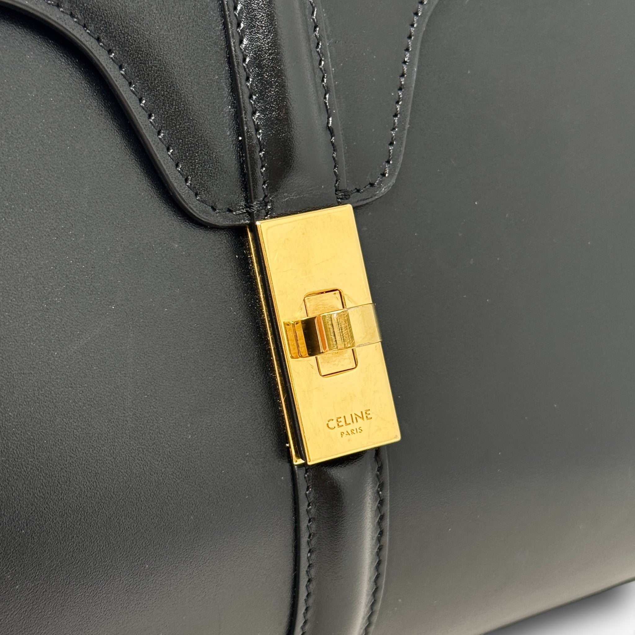 Celine Black Small 16 Bag | Jadore Couture