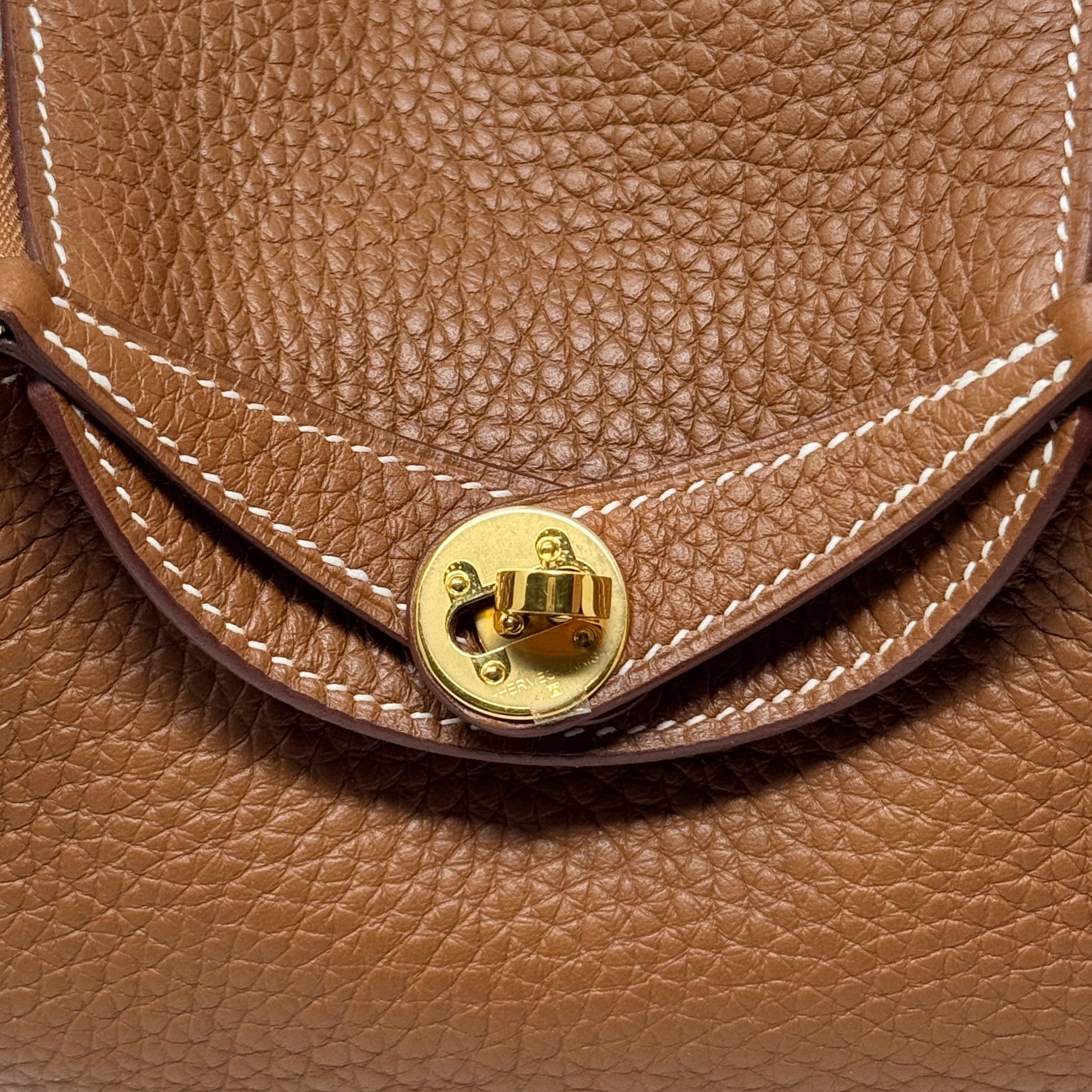 Hermes Gold Clemence Mini Lindy