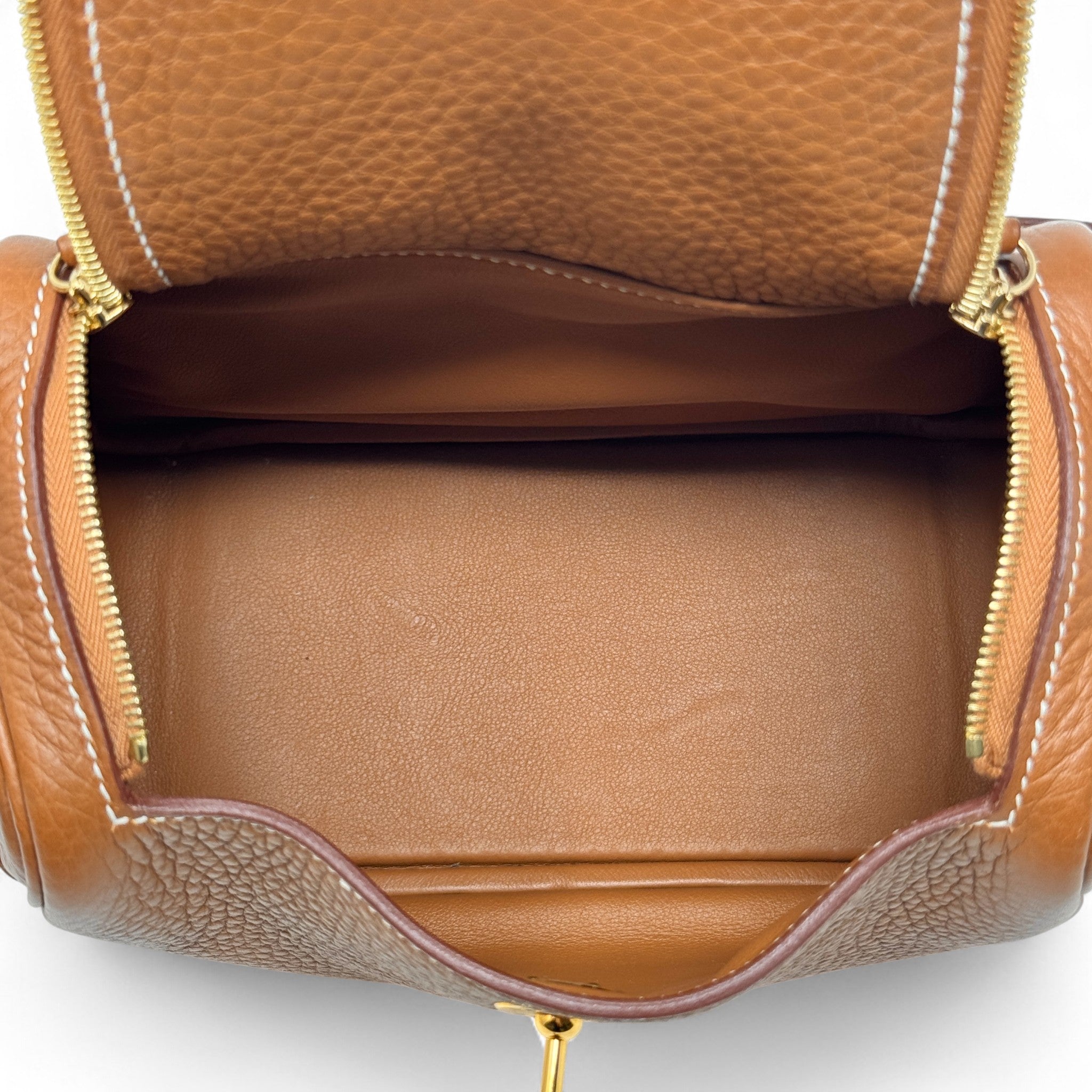 Hermes Gold Clemence Mini Lindy