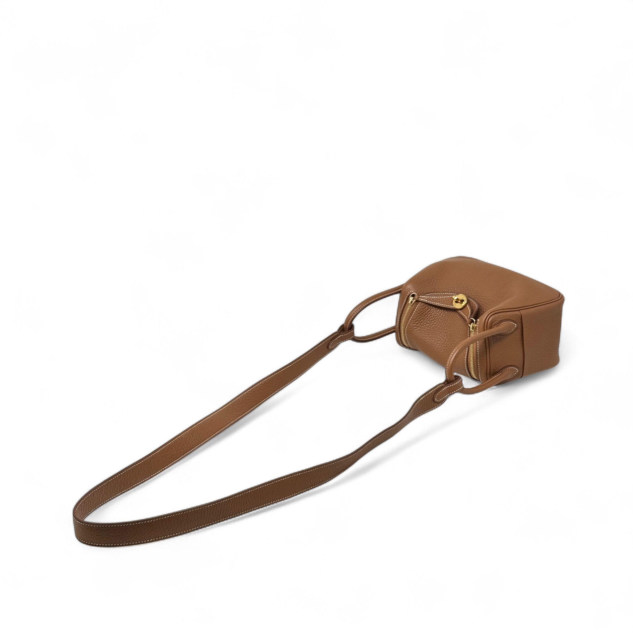 Hermes Gold Clemence Mini Lindy