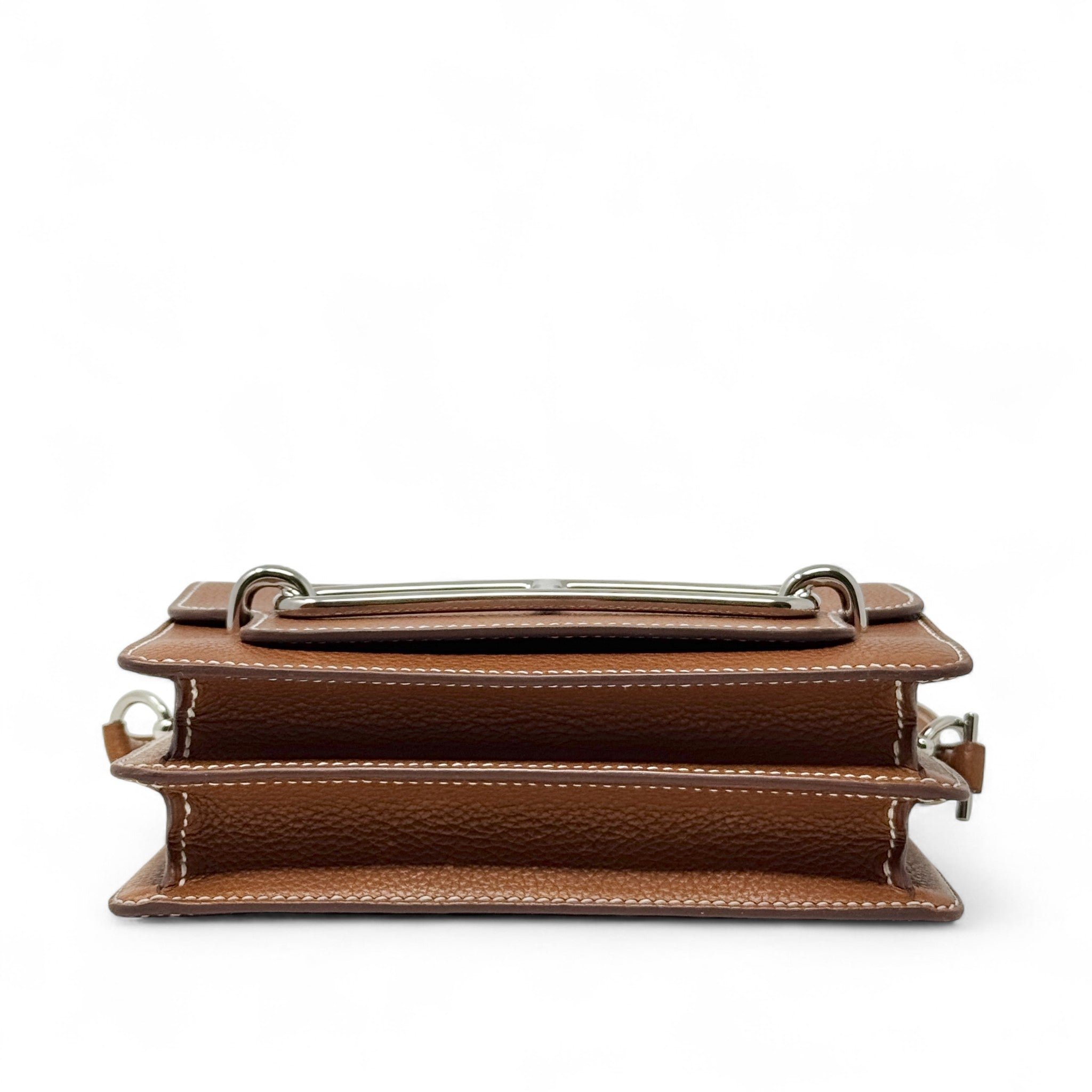 Hermes Fauve Barenia Faubourg Mini Roulis