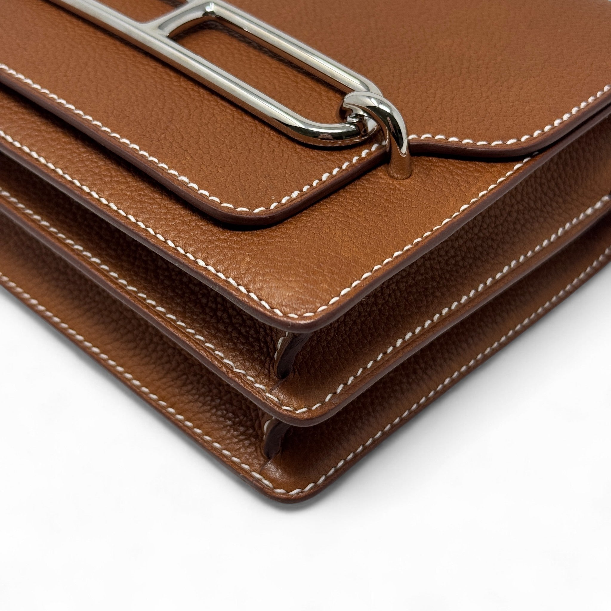 Hermes Fauve Barenia Faubourg Mini Roulis