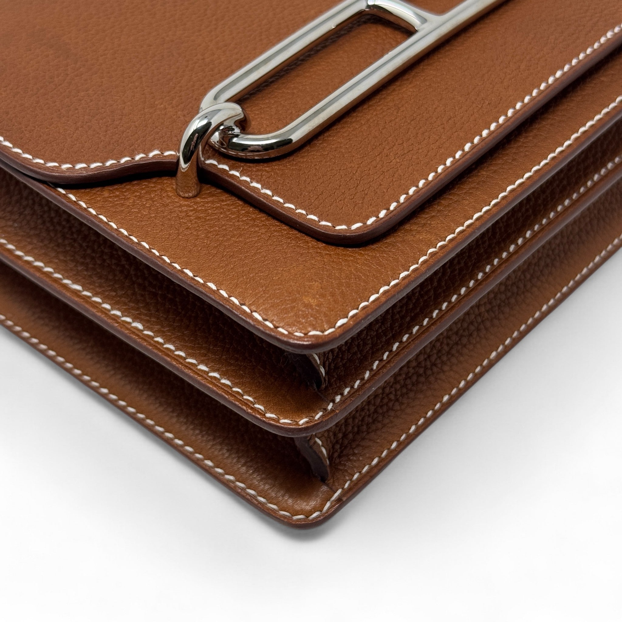 Hermes Fauve Barenia Faubourg Mini Roulis