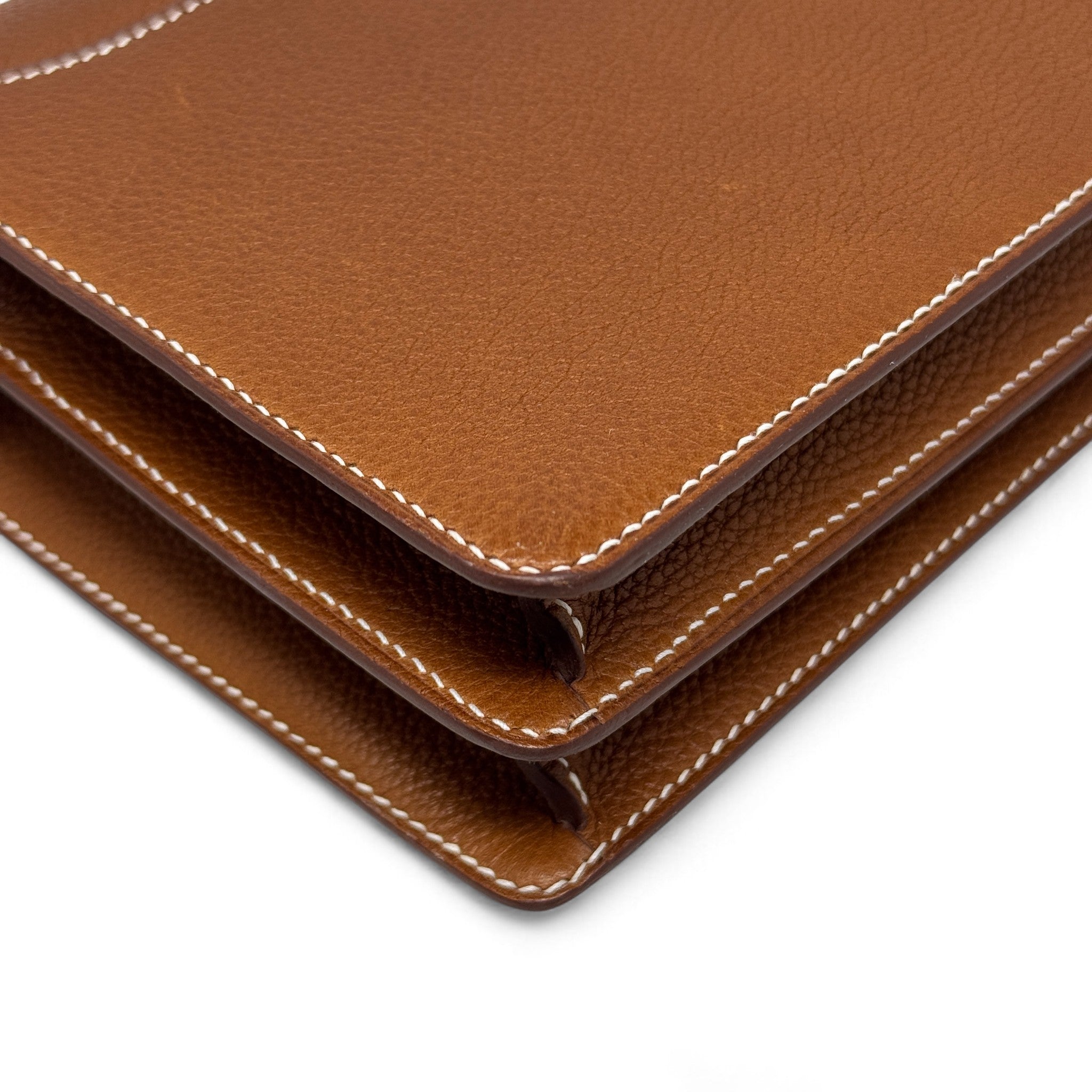 Hermes Fauve Barenia Faubourg Mini Roulis