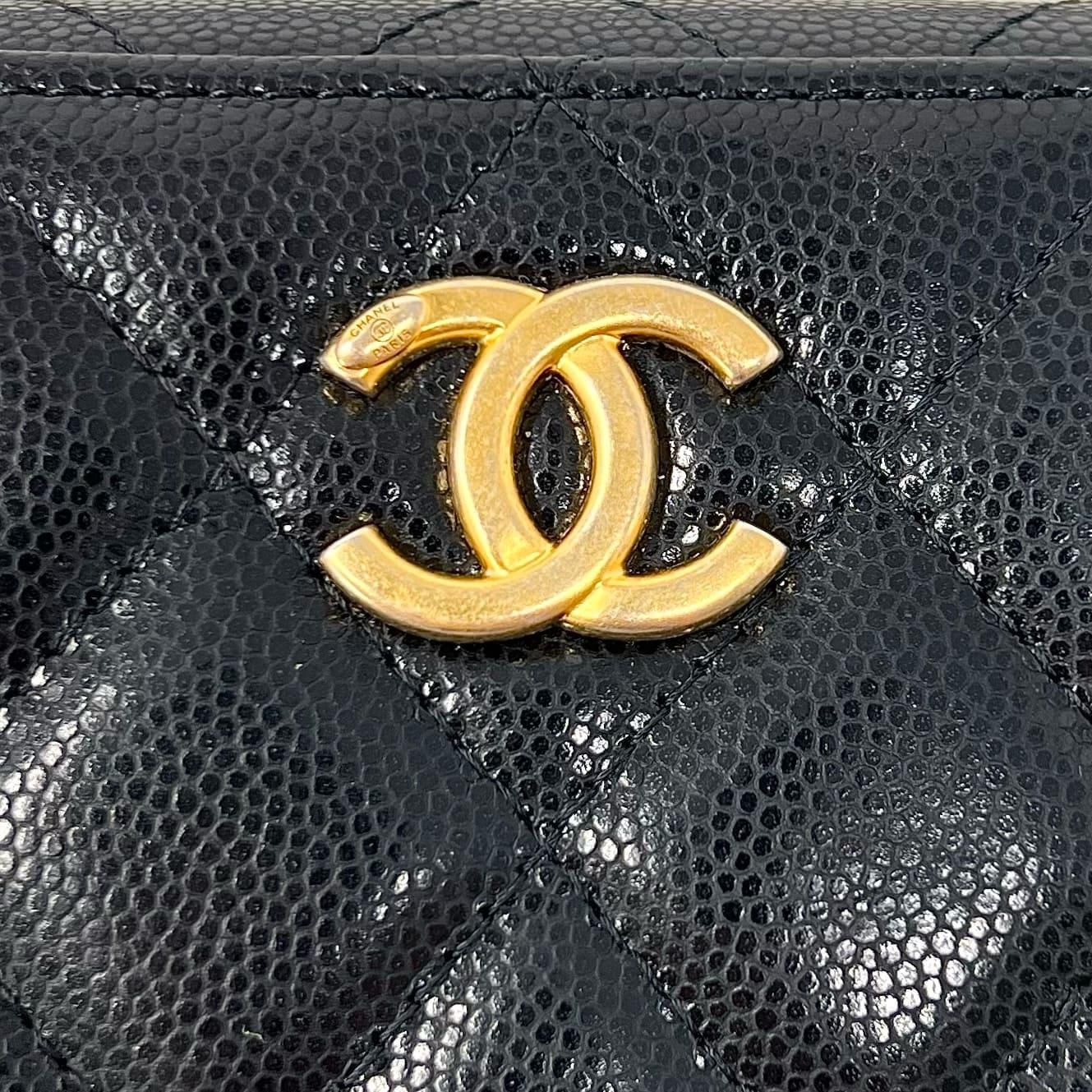 Chanel Black Caviar Twist Your Buttons Camera Bag