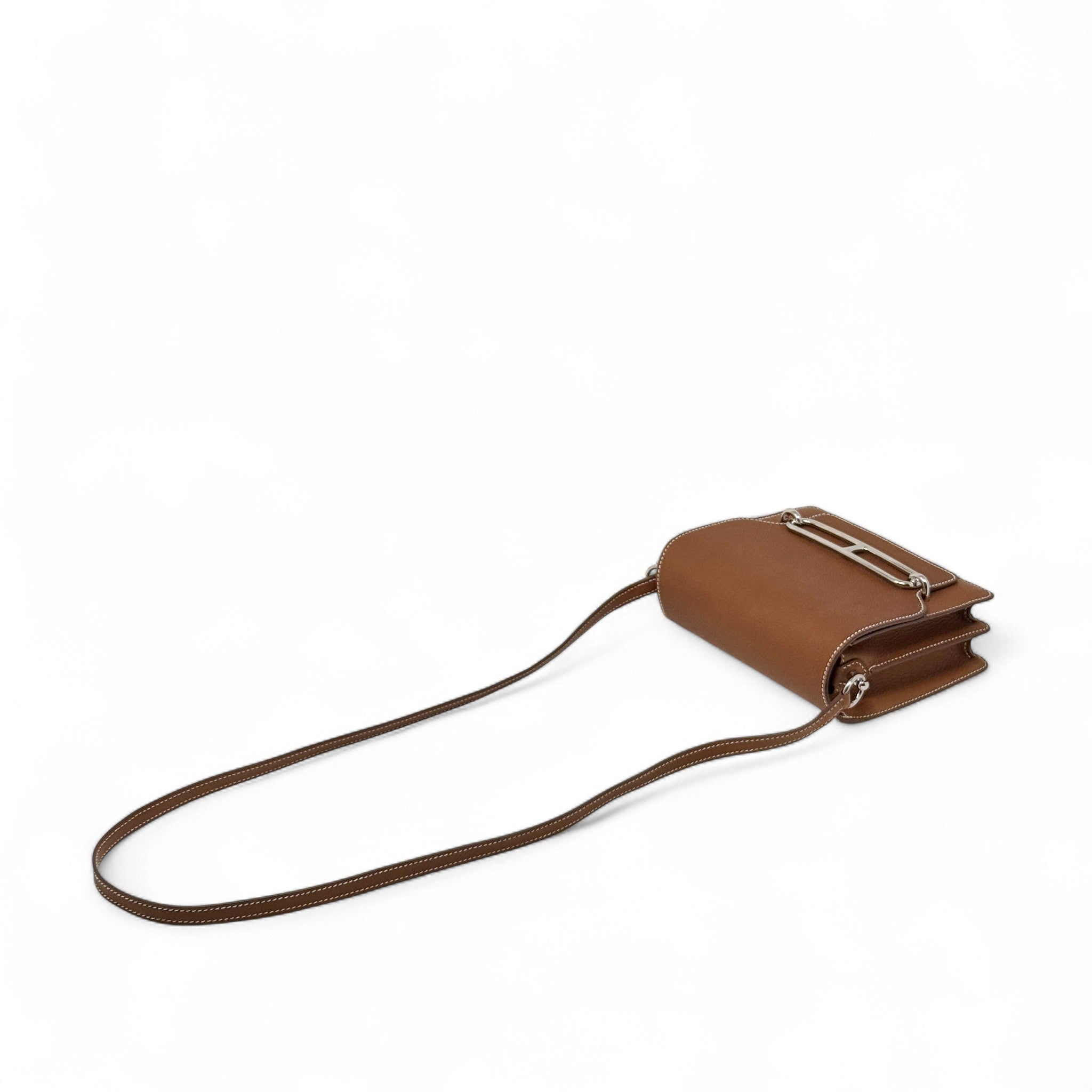 Hermes Fauve Barenia Faubourg Mini Roulis