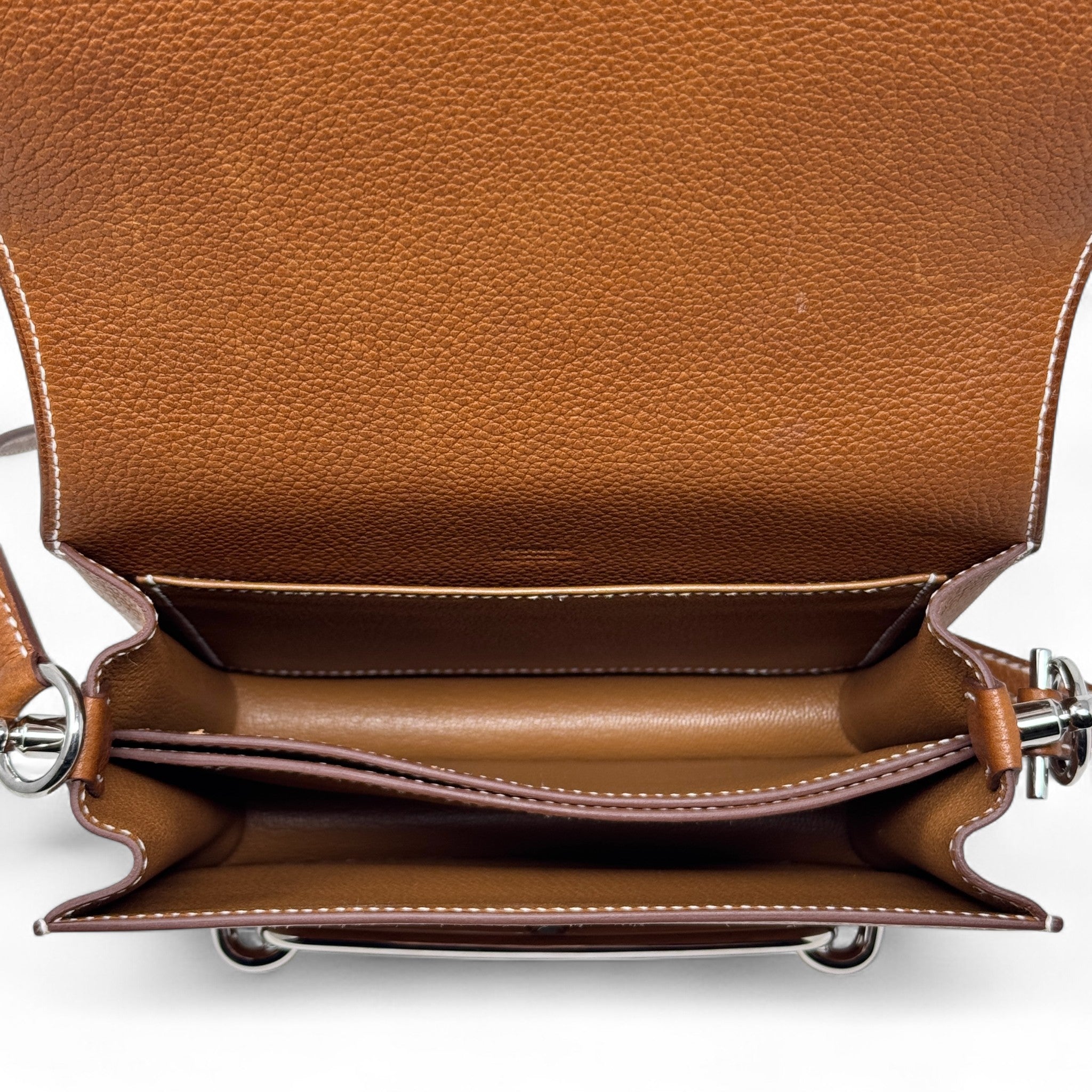 Hermes Fauve Barenia Faubourg Mini Roulis