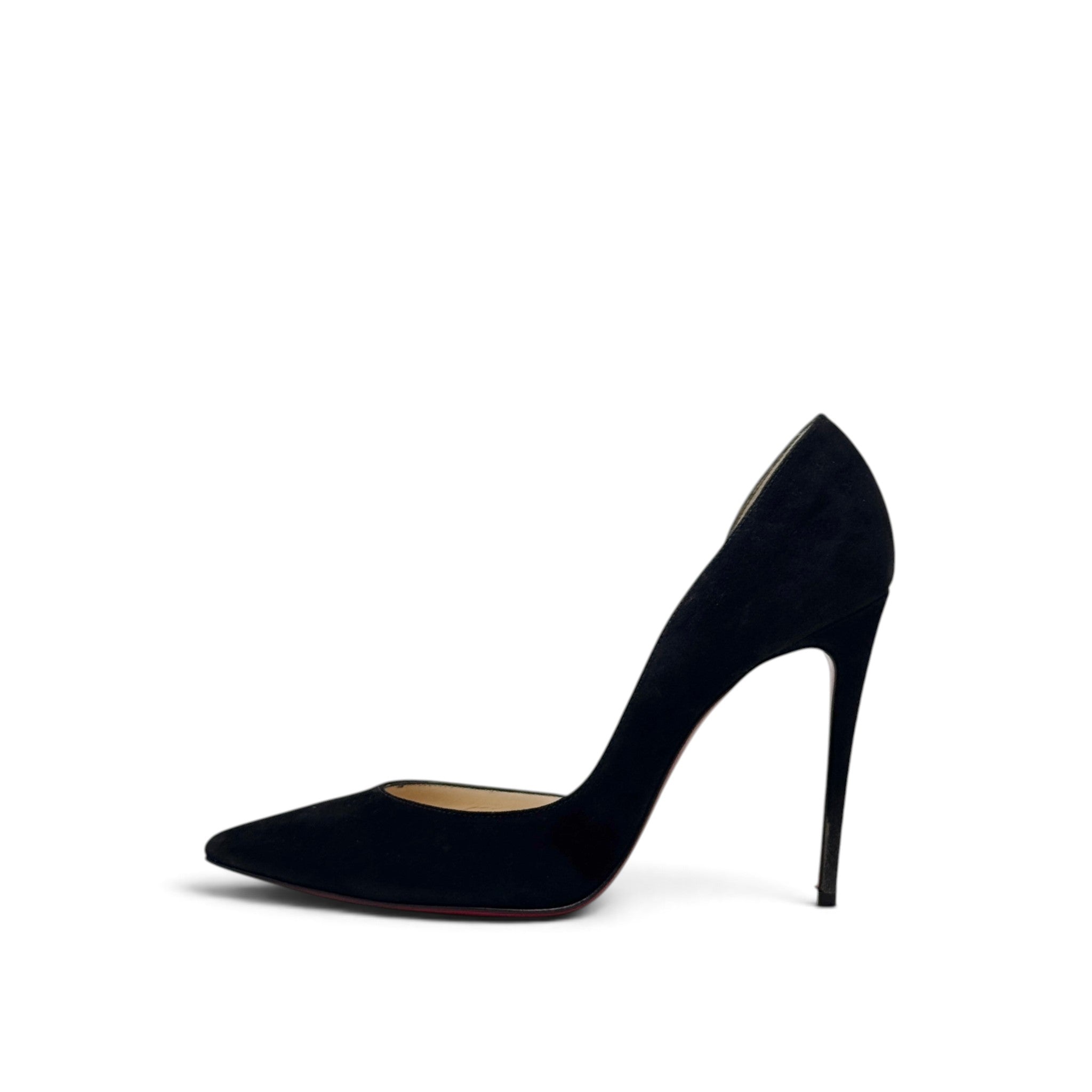 Louboutin Black Suede Iriza Pumps 38.5