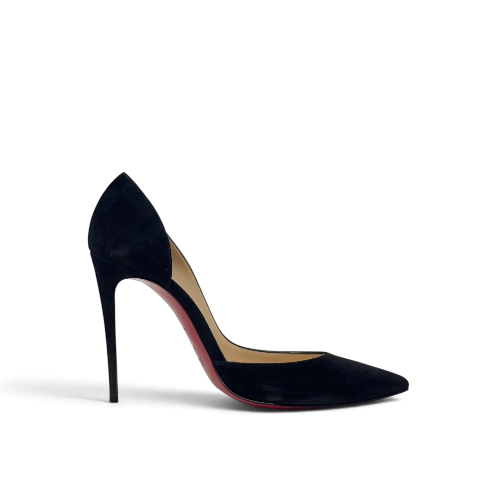 Louboutin Black Suede Iriza Pumps 38.5