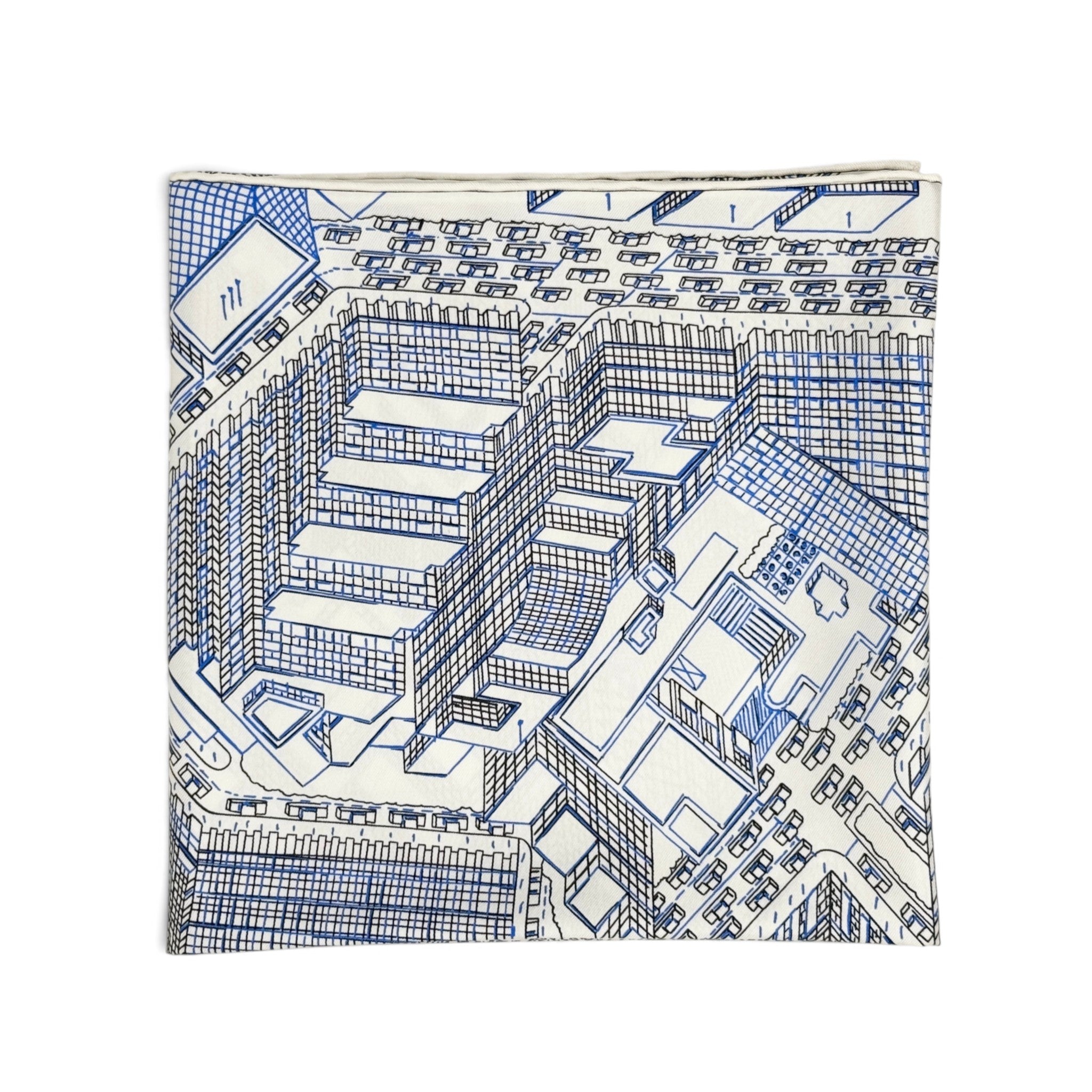 Hermes Pantin City Silk Scarf 90