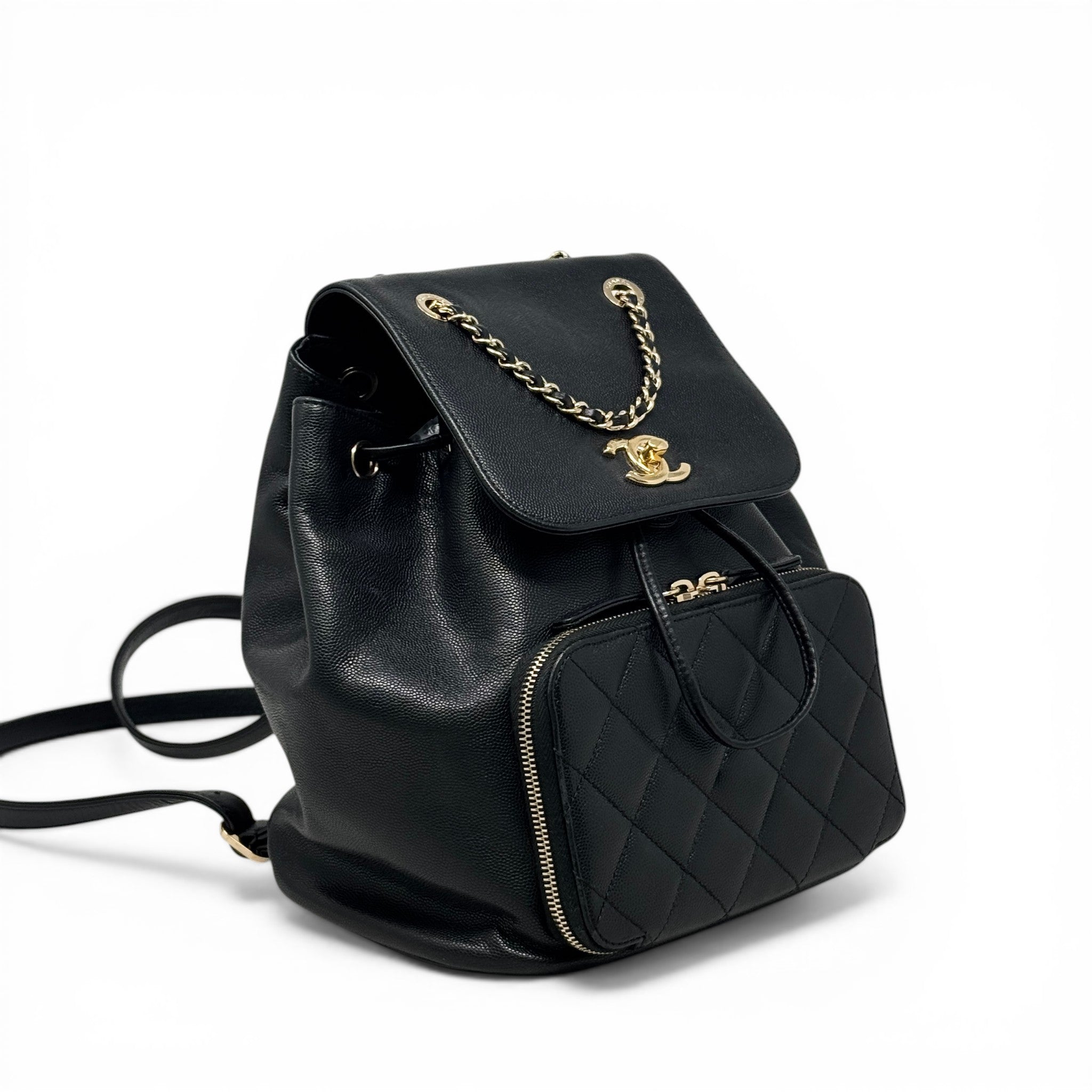 Chanel Black Business Affinity Backpack