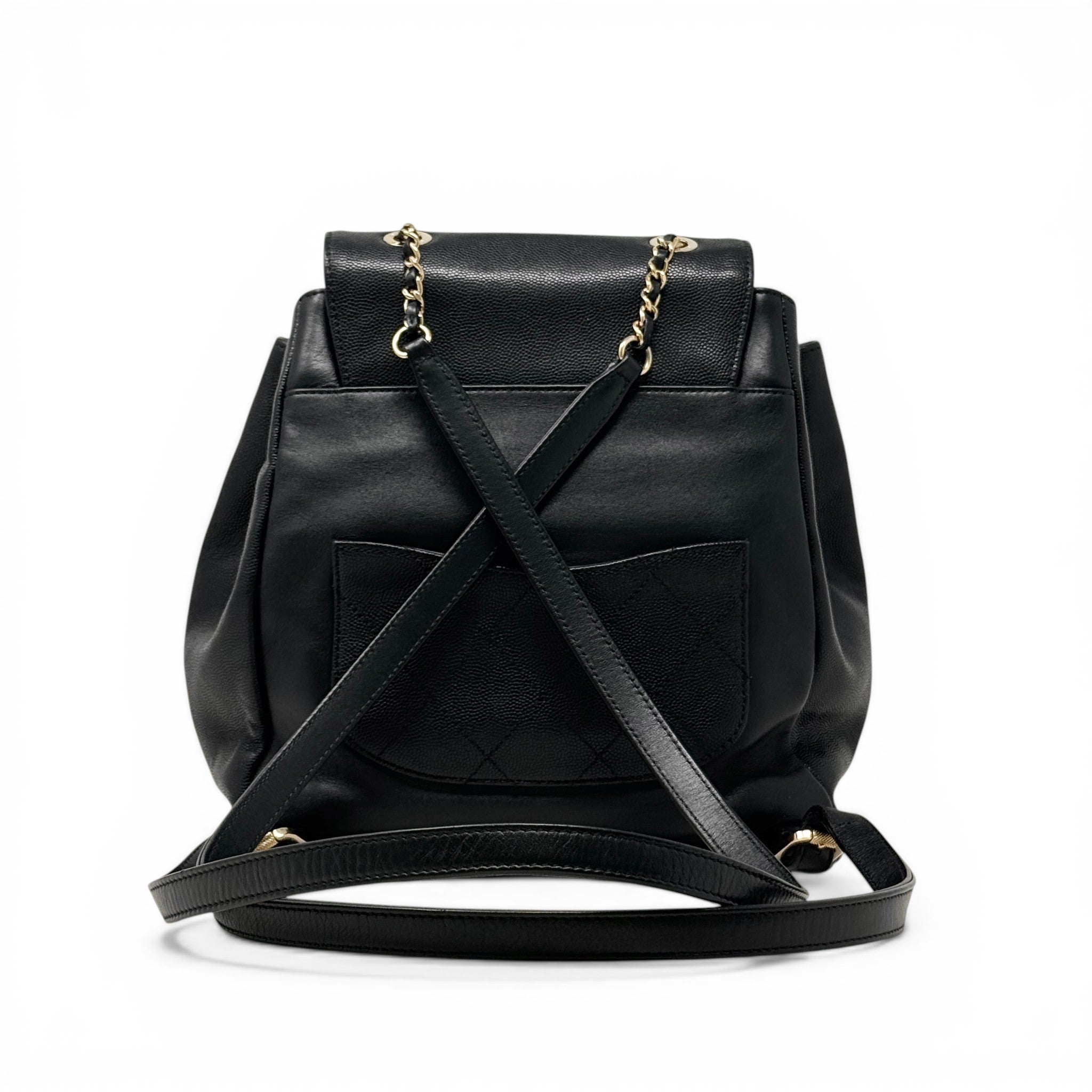 Chanel Black Business Affinity Backpack