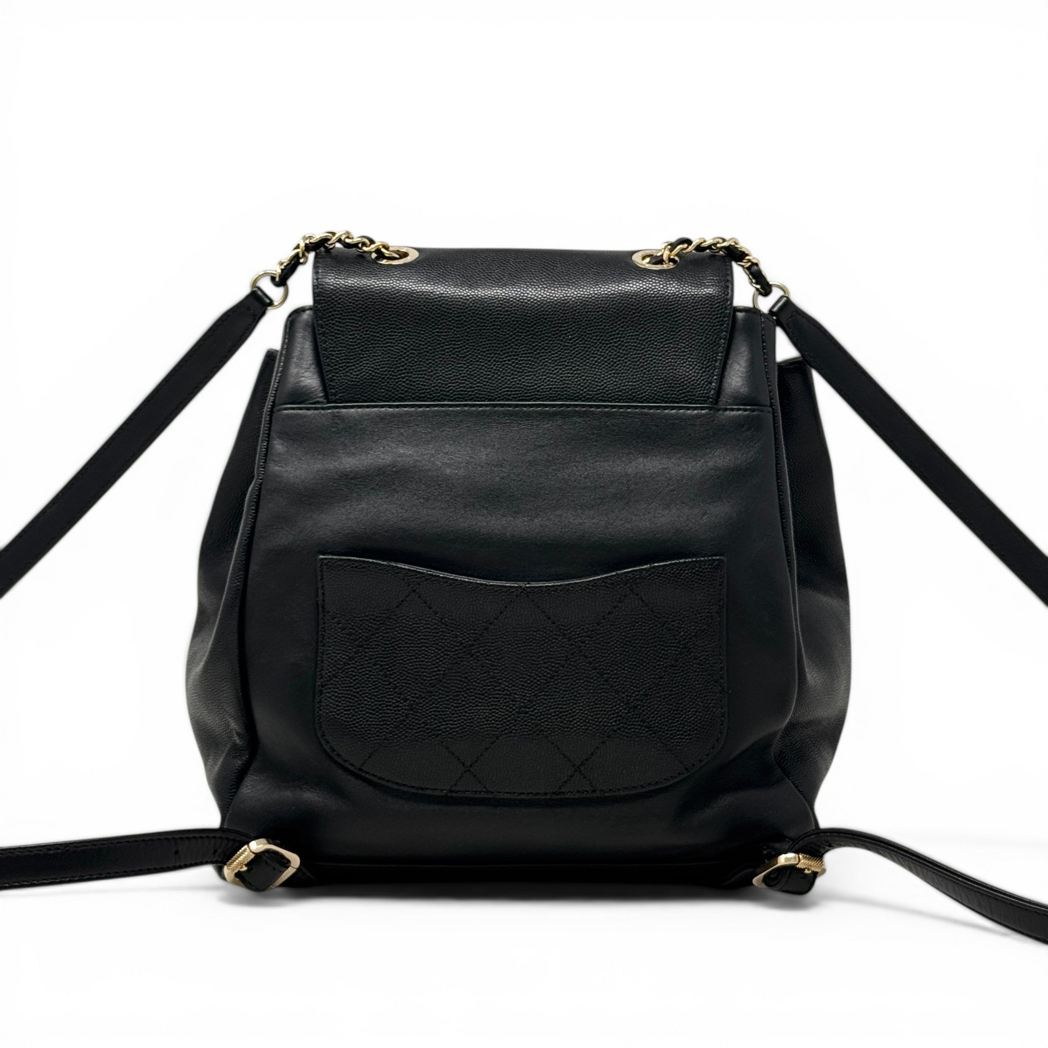 Chanel Black Business Affinity Backpack