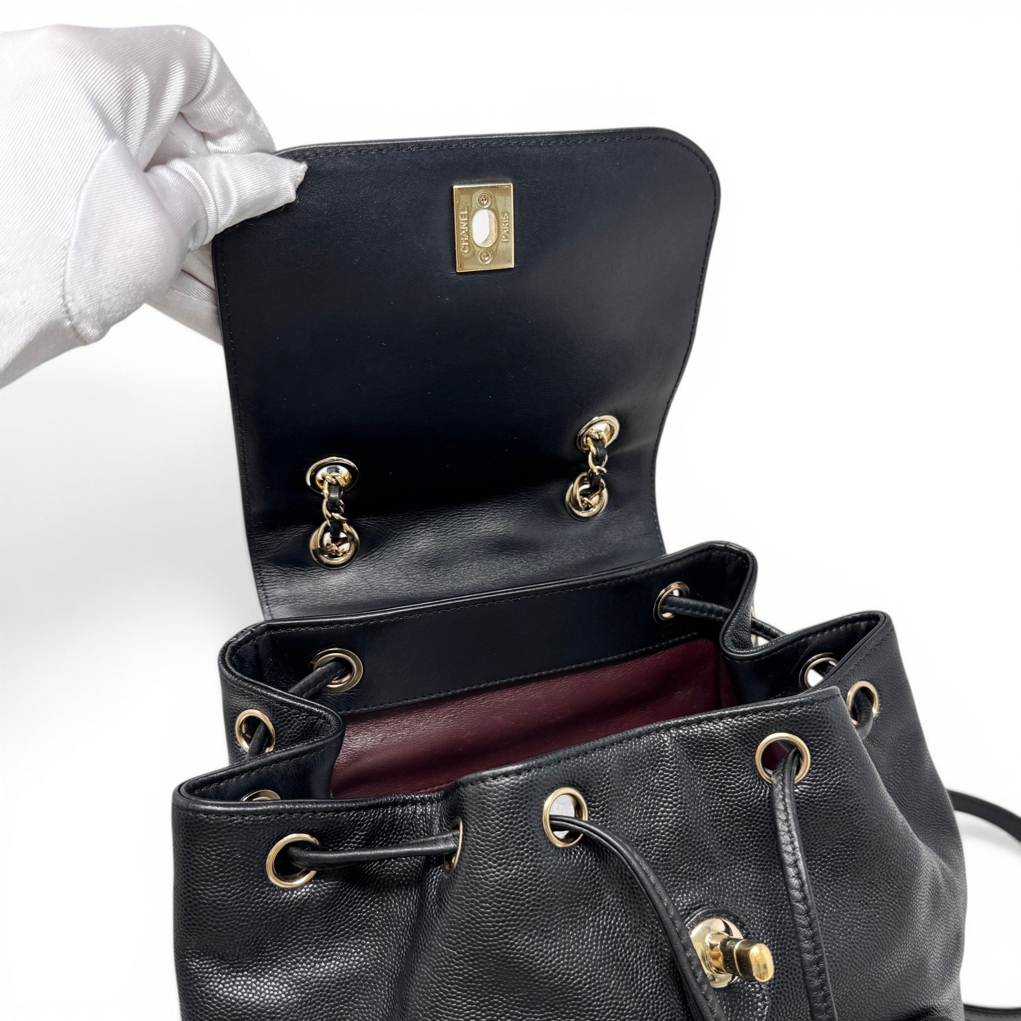 Chanel Black Business Affinity Backpack