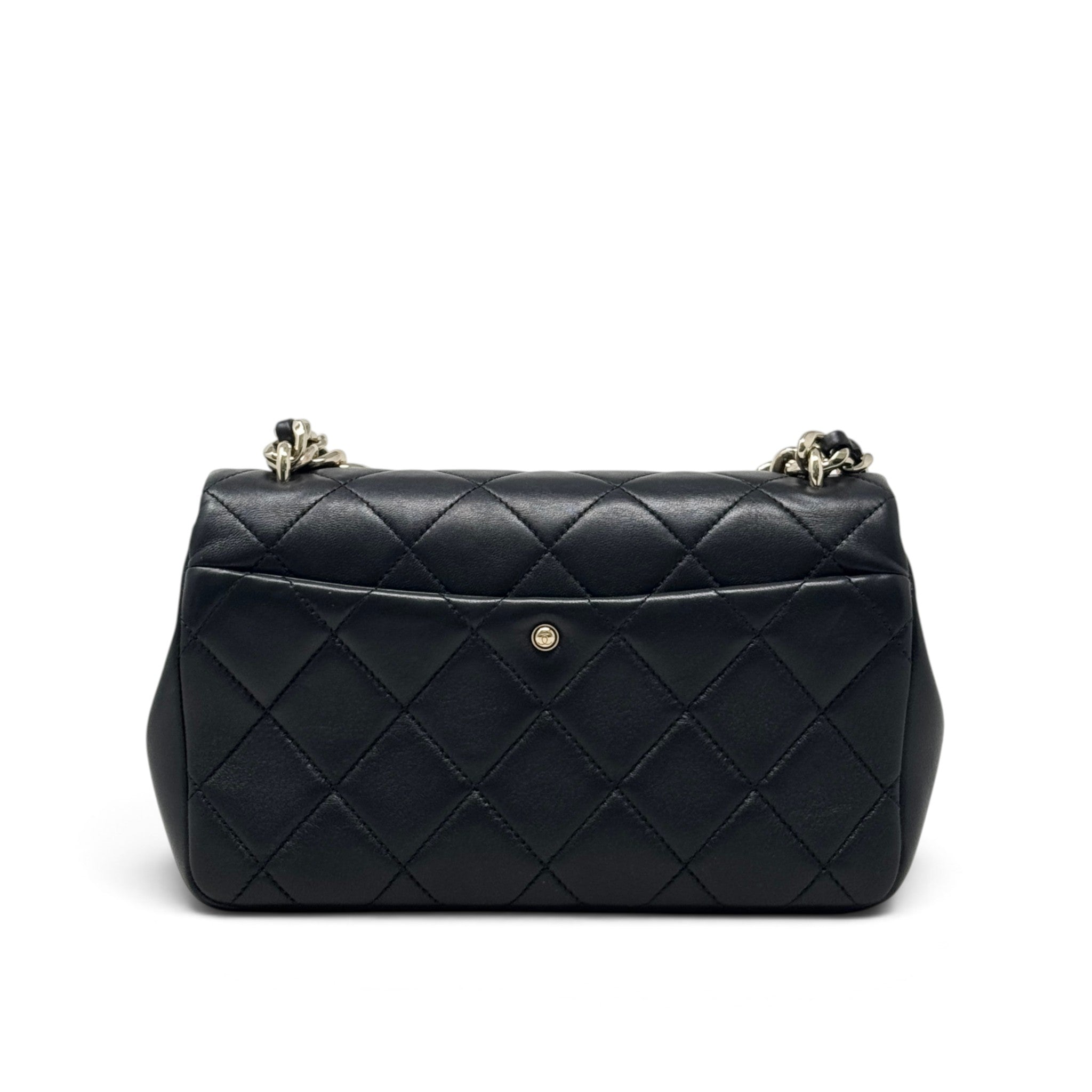 Chanel Black Elegant Chain Flap Bag