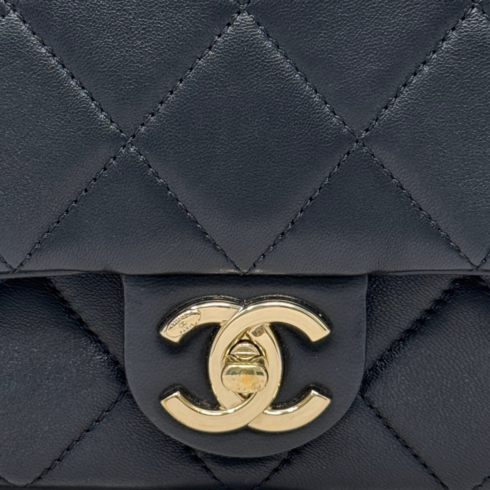 Chanel Black Elegant Chain Flap Bag