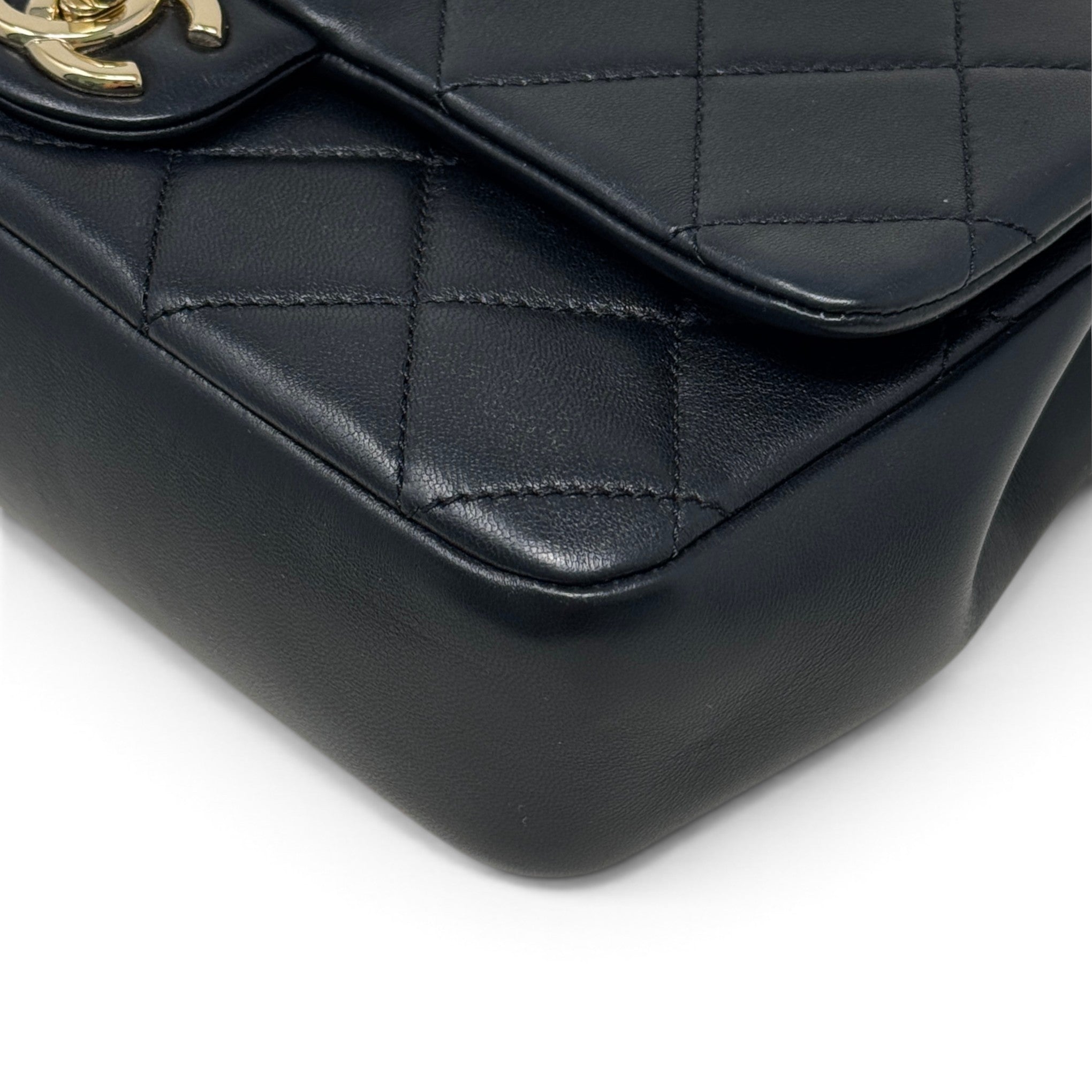 Chanel Black Elegant Chain Flap Bag