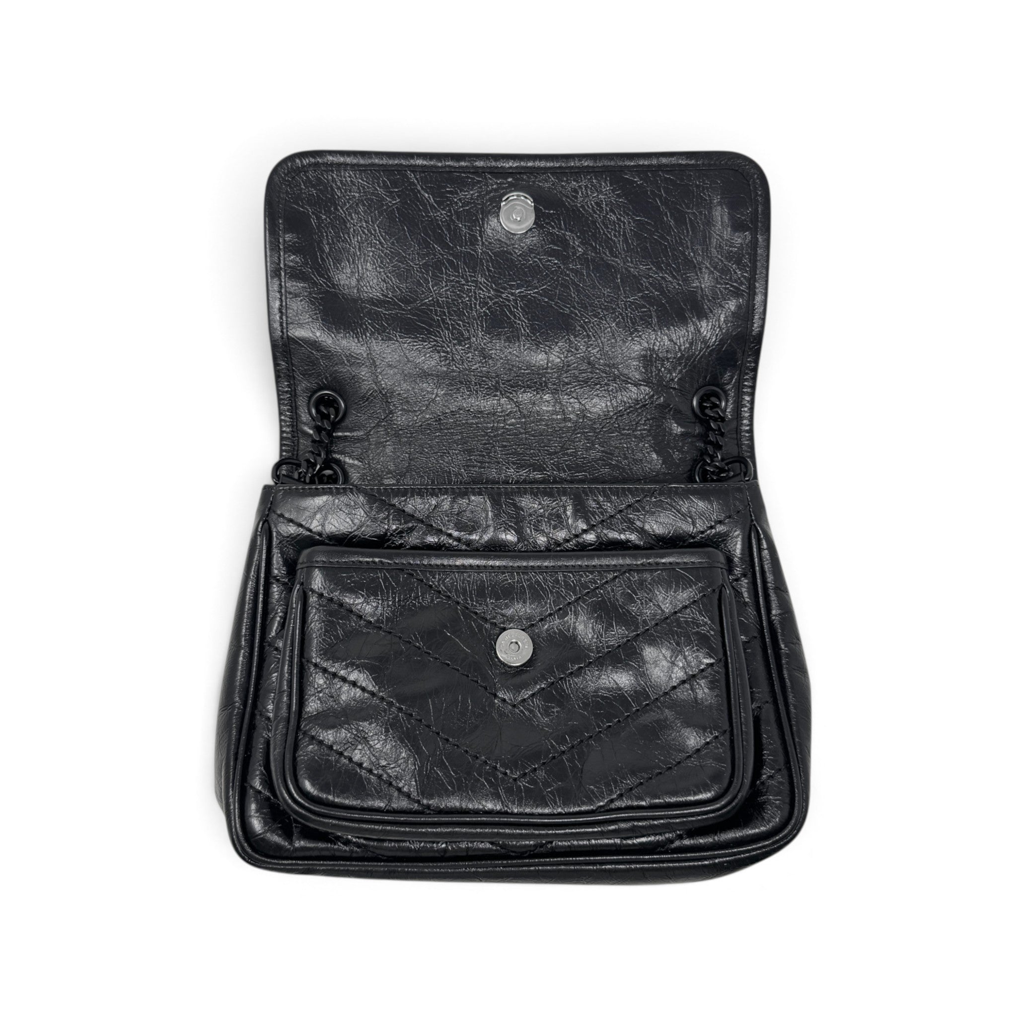Saint Laurent Black Vintage Niki Baby