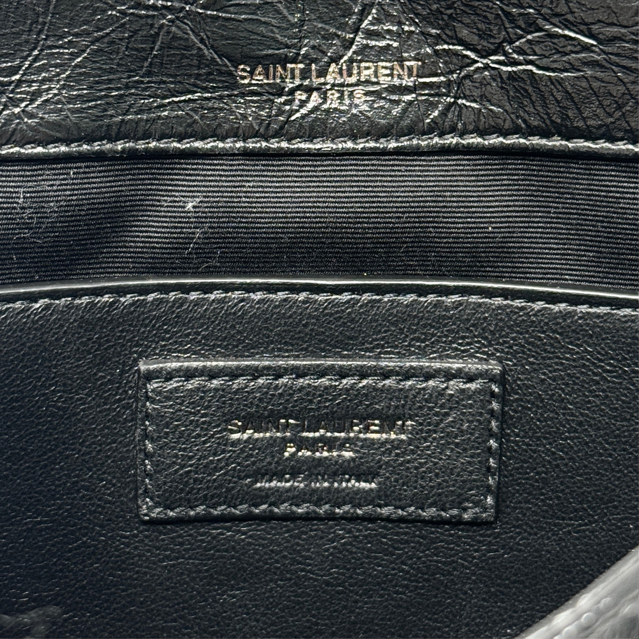Saint Laurent Black Vintage Niki Baby